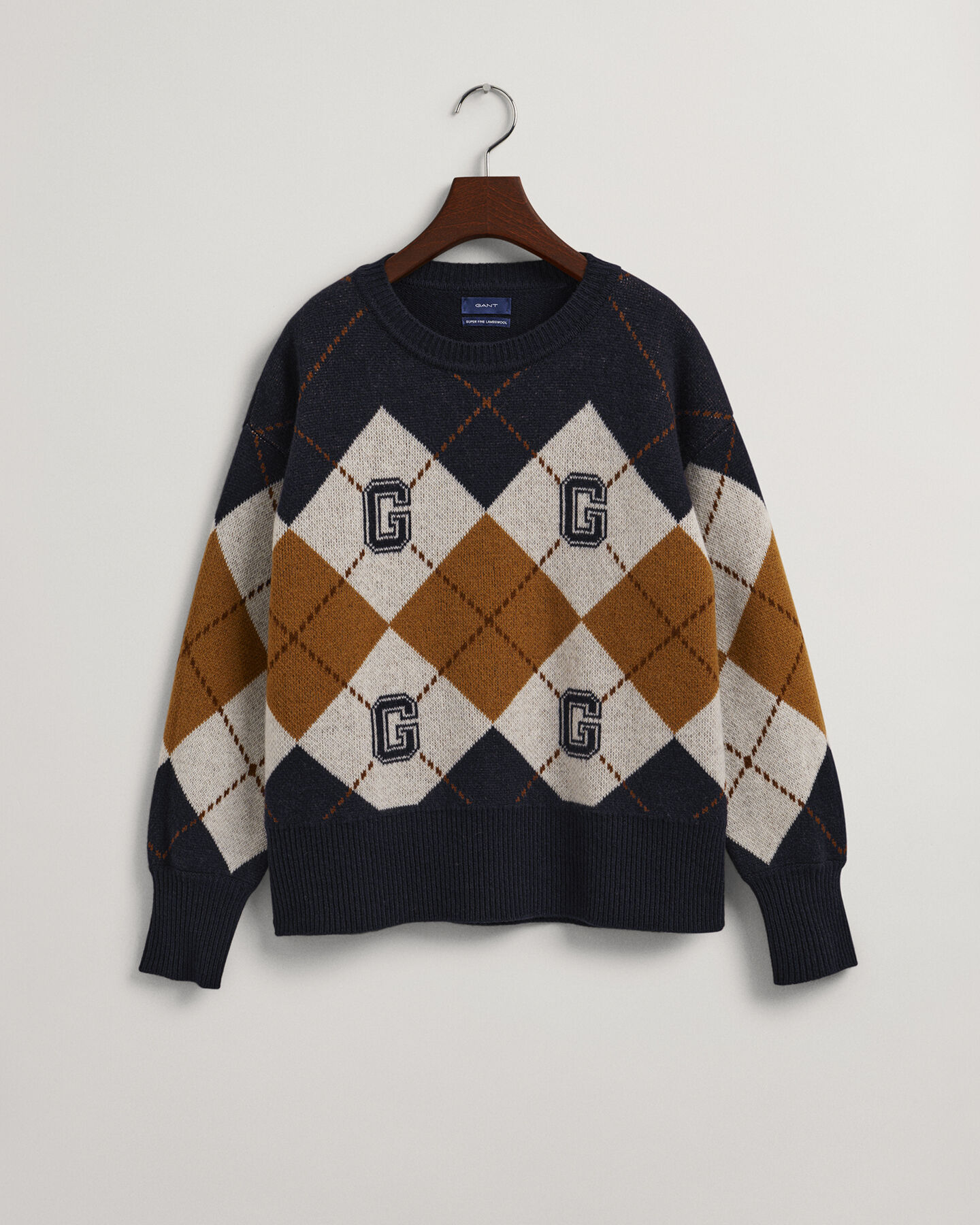 Argyle Crew Neck Sweater