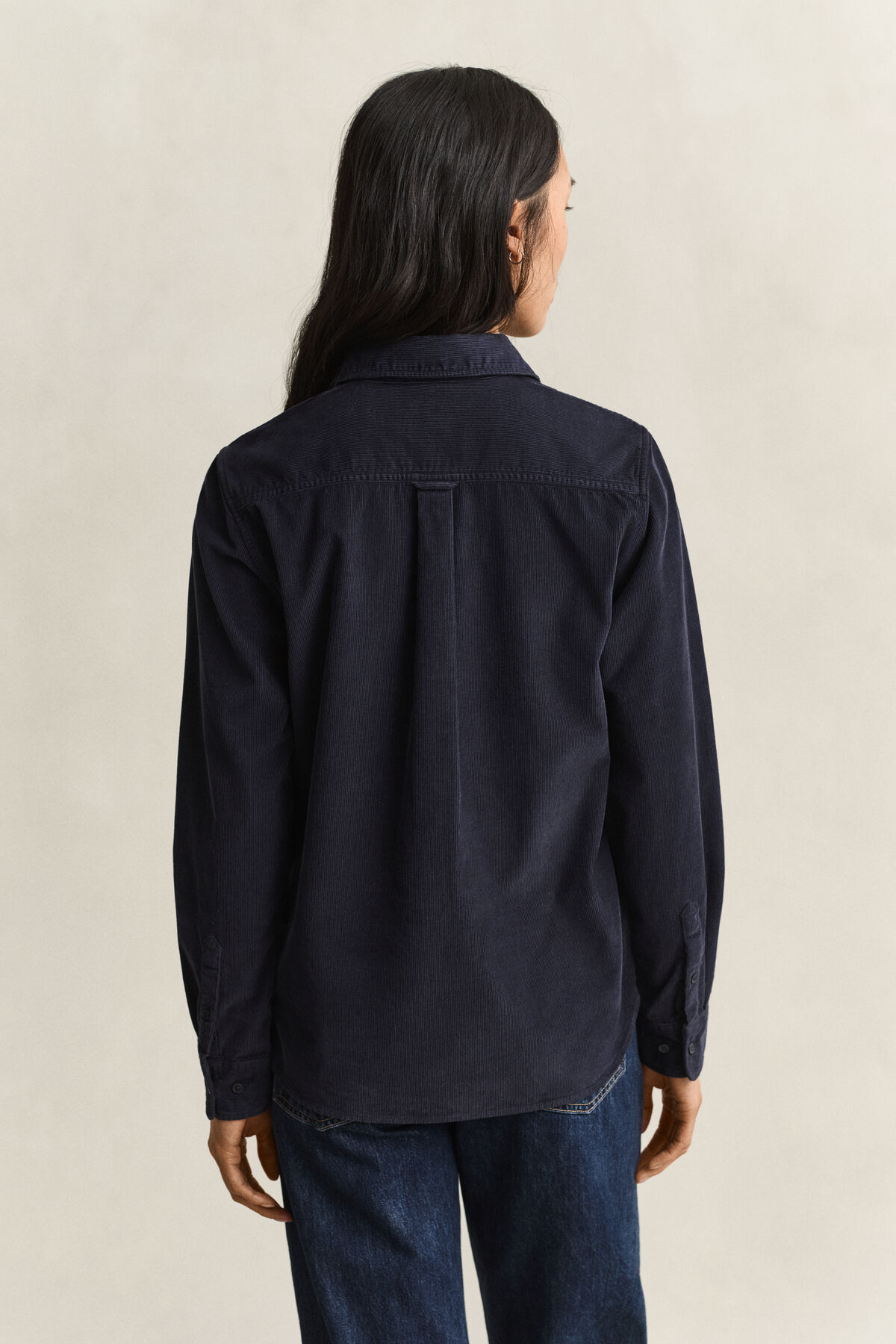 Regular Corduroy Shirt — EVENING BLUE