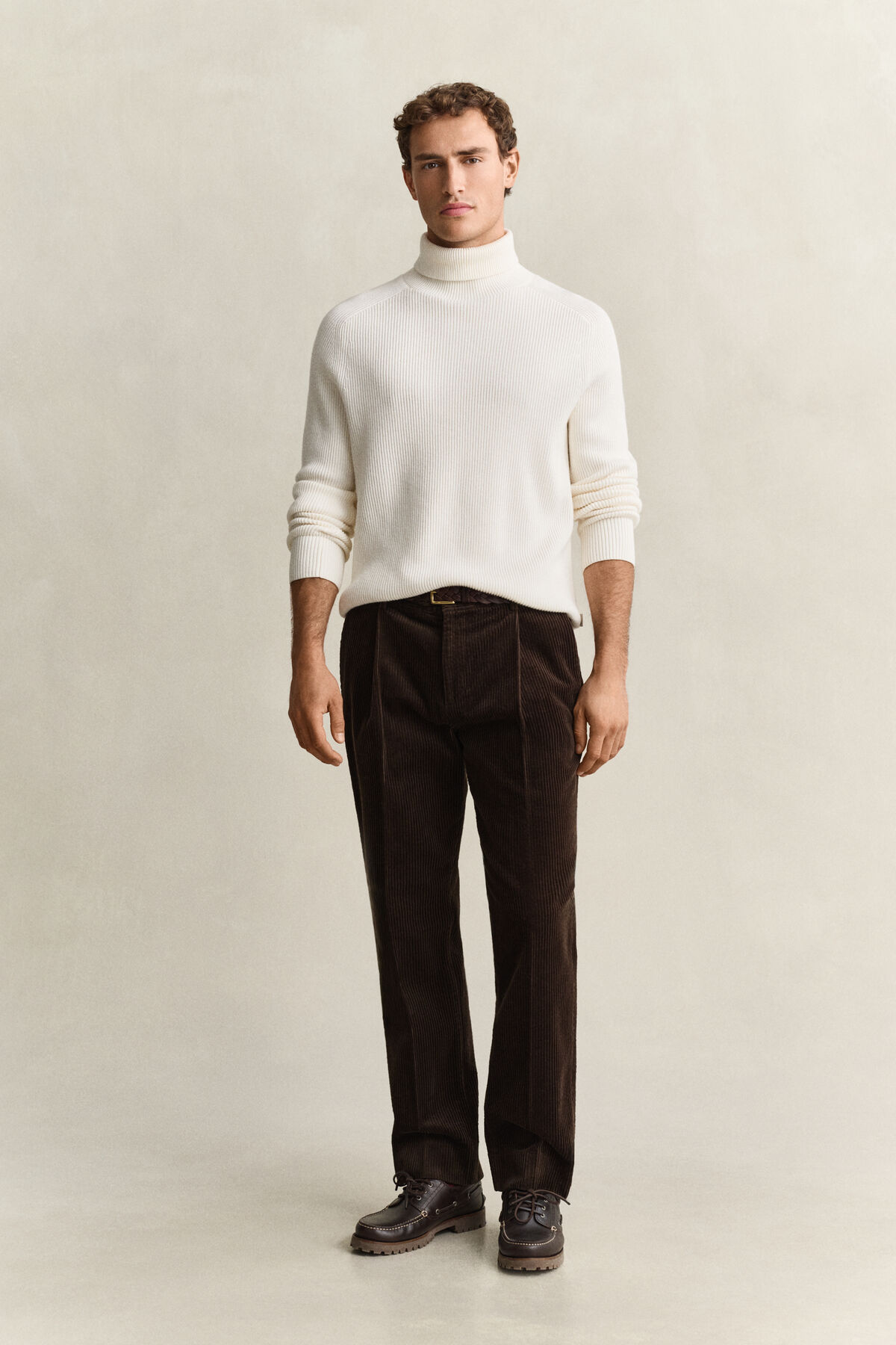 Corduroy Suit Pants — BLACK BROWN