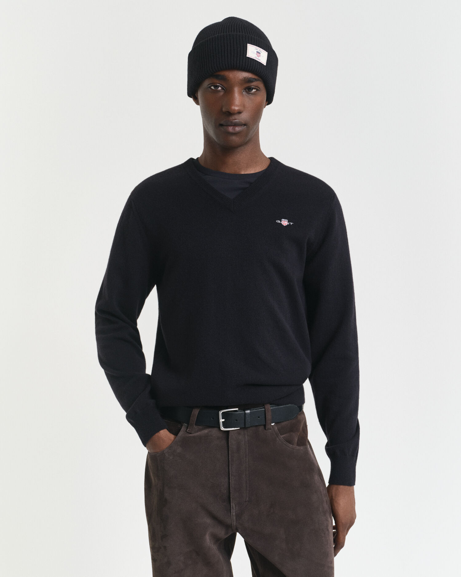 Superfine Lambswool V-Neck Sweater - GANT