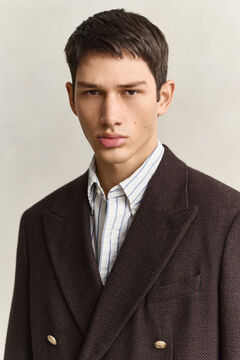 Wool Club Blazer — BLACK BROWN 3