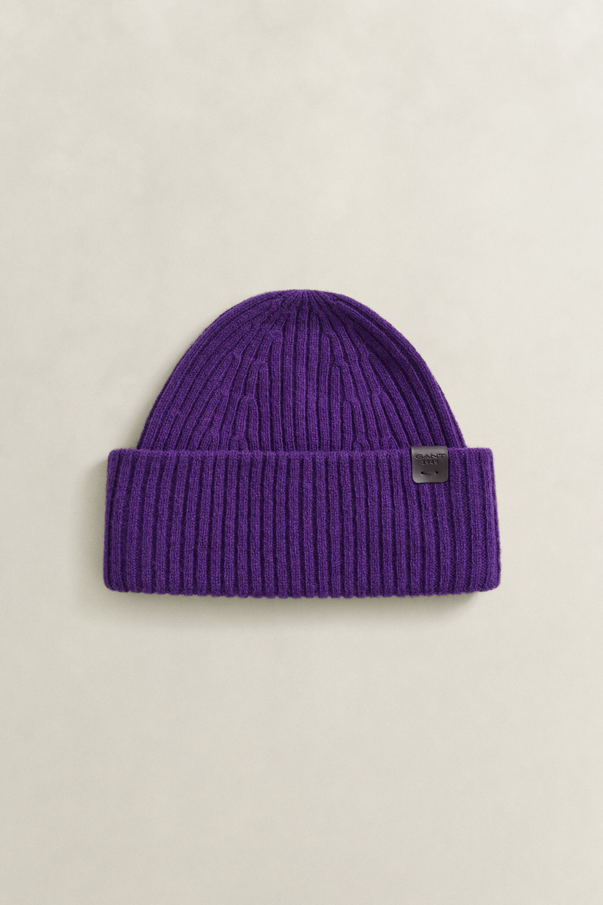 Lambswool Beanie — PANSY PURPLE (alternate view)