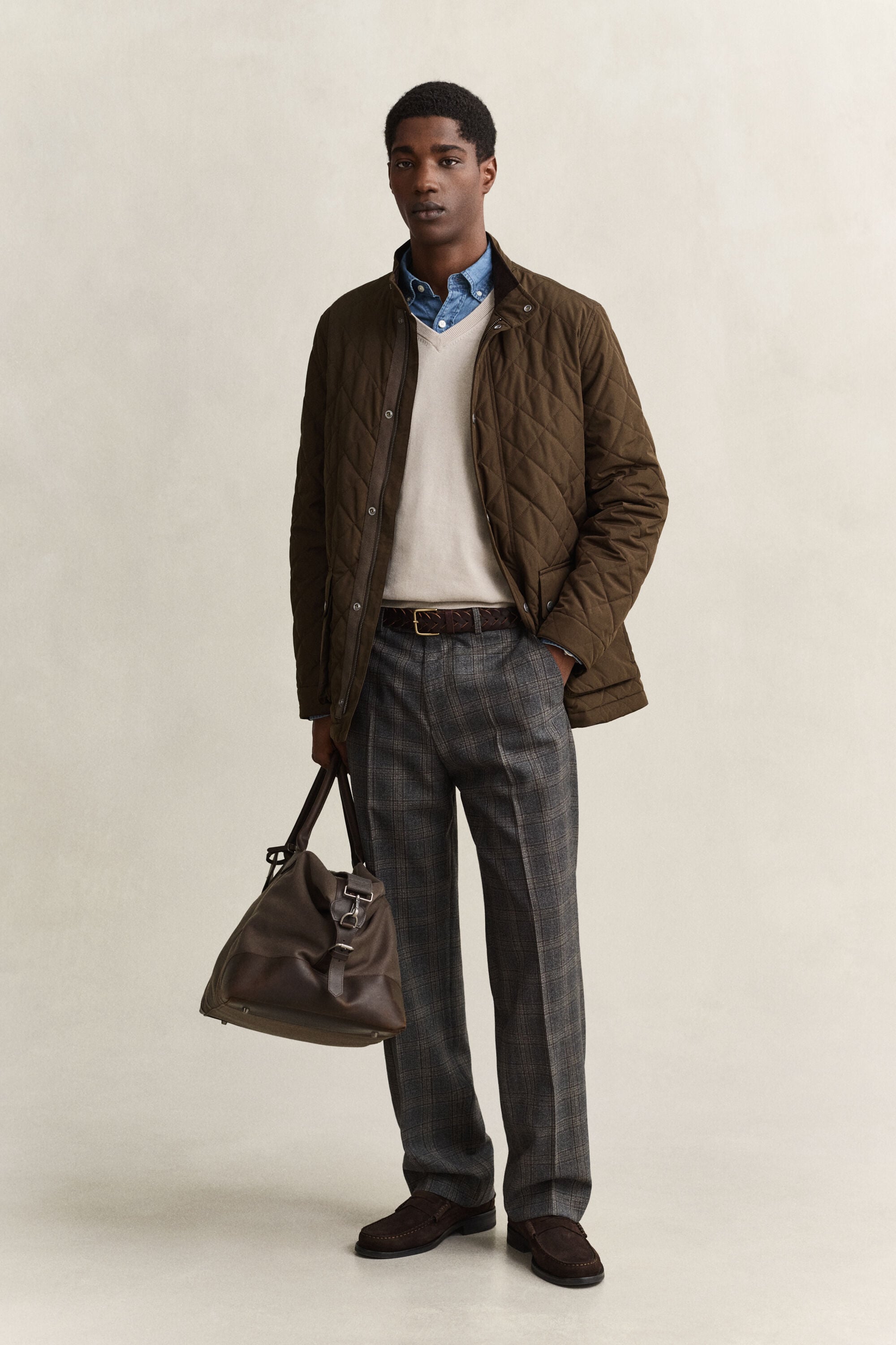 Classic Cotton V-Neck Sweater