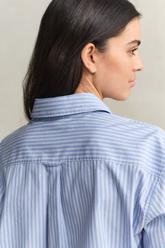 Relaxed Fit Striped Classic Poplin Shirt — MISTY LAVENDER 3