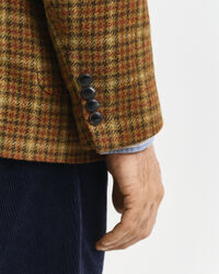 Relaxed Fit Checked Tweed Blazer