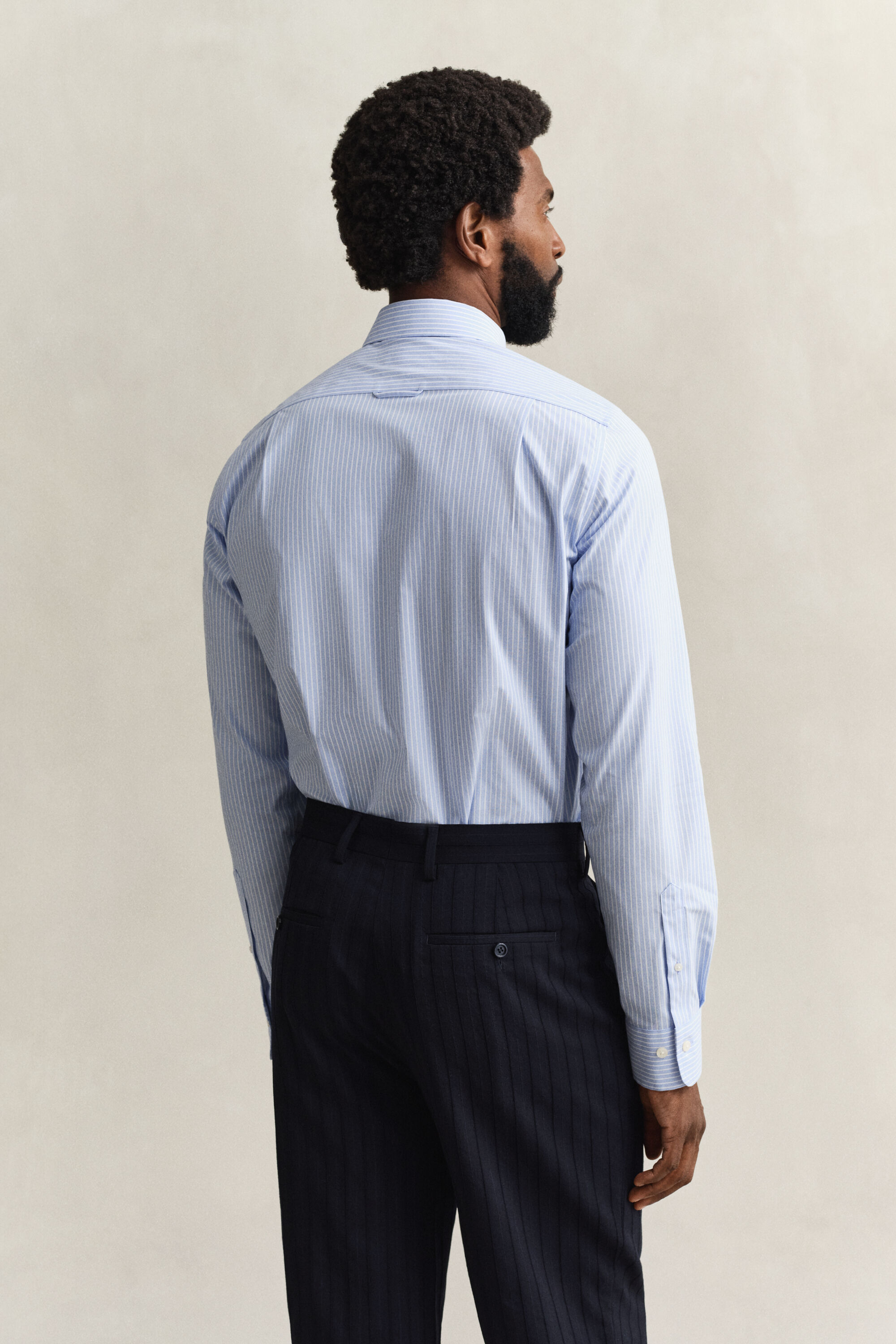 Striped Stretch Poplin Shirt