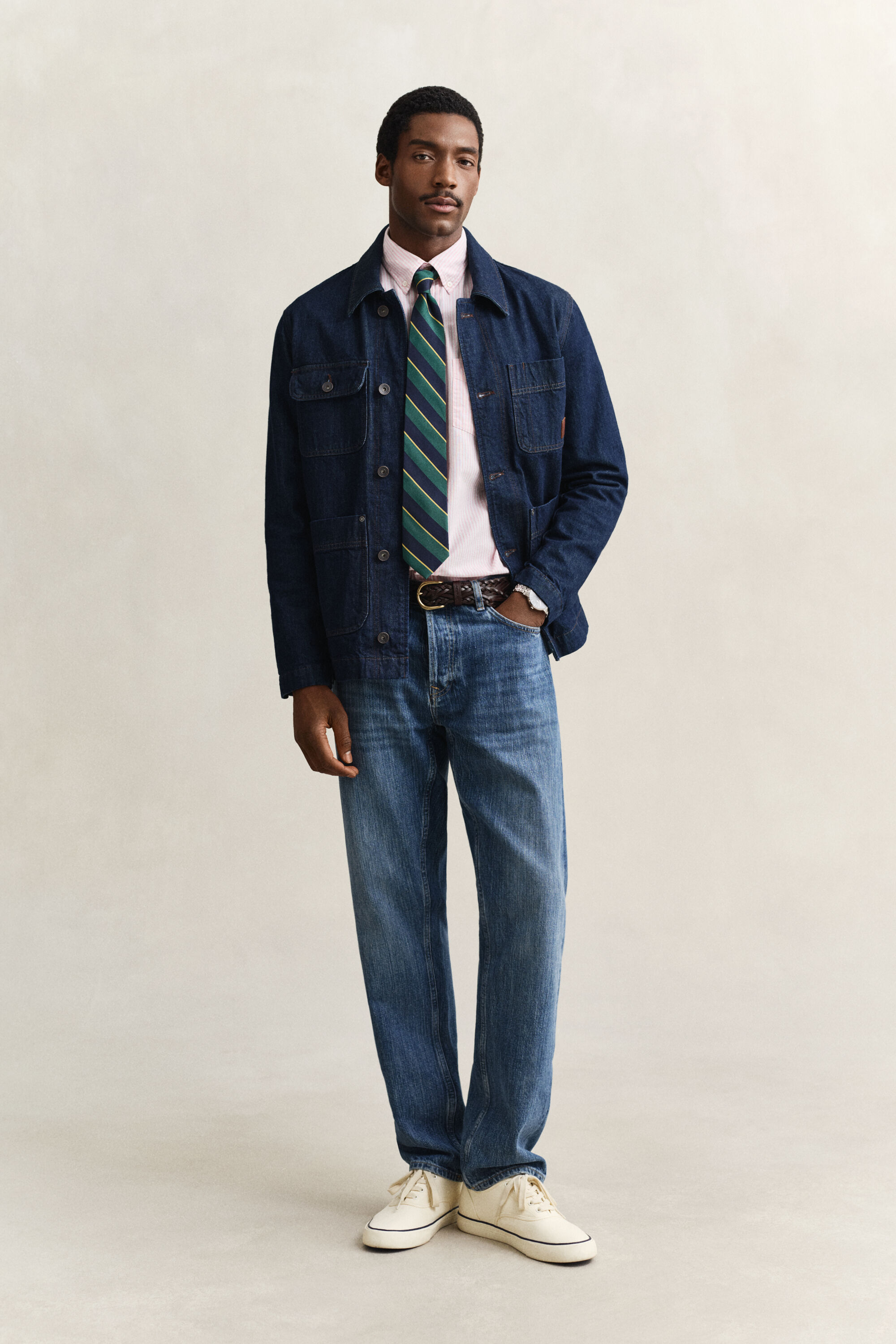 Banker Stripe Classic Oxford Shirt