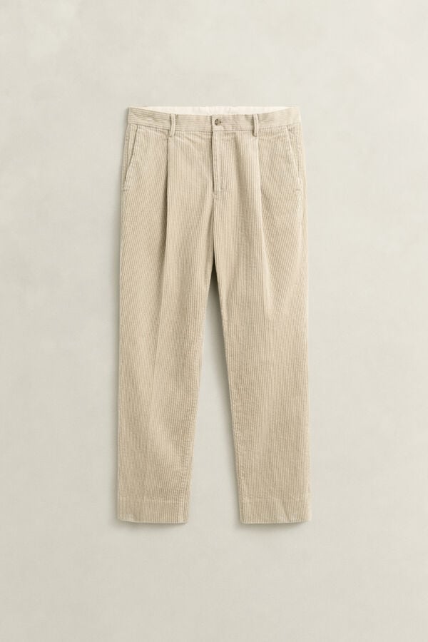 Corduroy Suit Pants — CLAY BEIGE