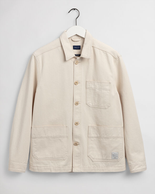 cotton twill overshirt