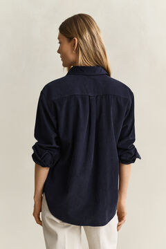 Relaxed Corduroy Shirt — EVENING BLUE 2