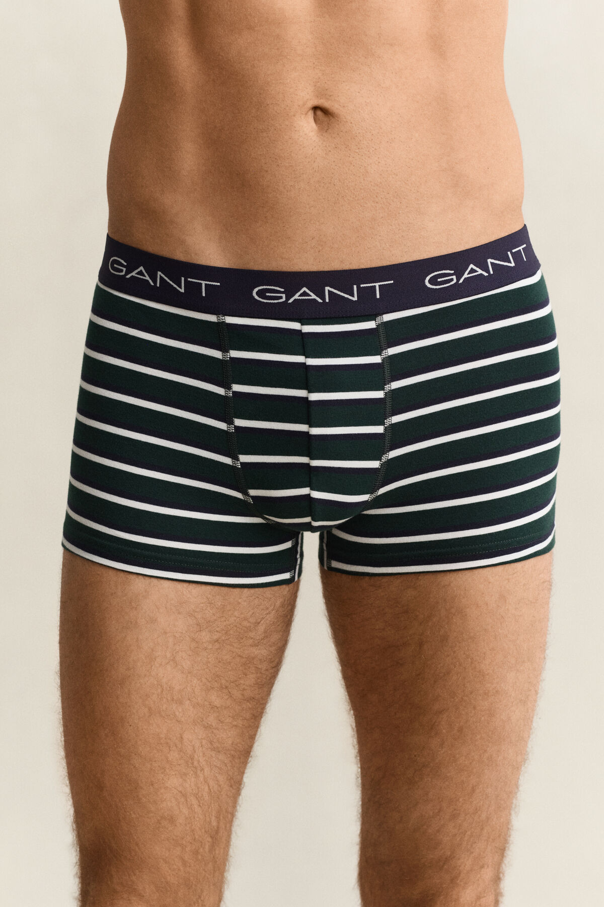 3-Pack Striped Trunks — TARTAN GREEN