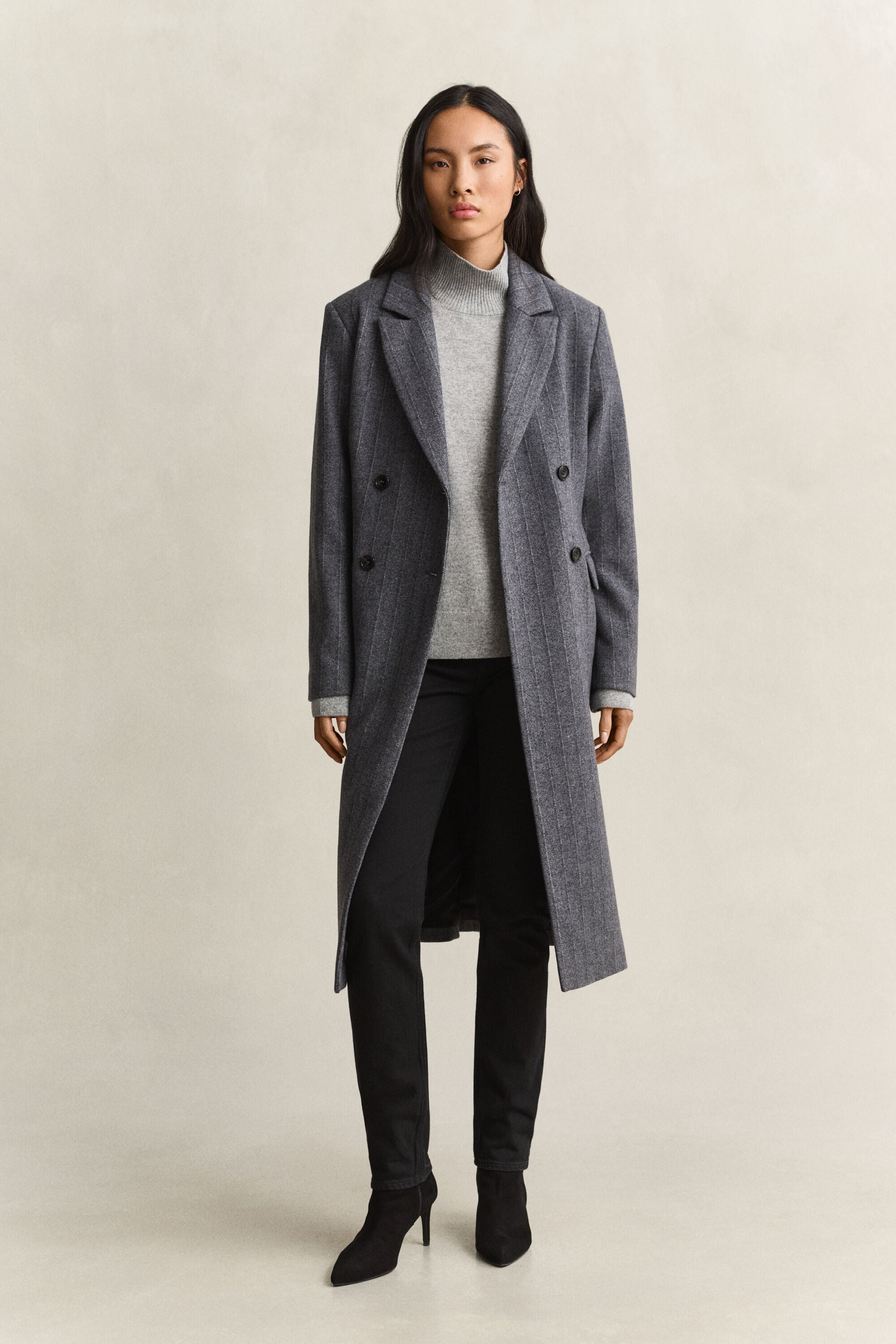Superfine Lambswool Mock Neck Sweater