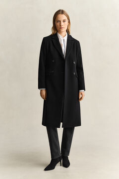 Wool Cashmere Blend Coat — BLACK 8