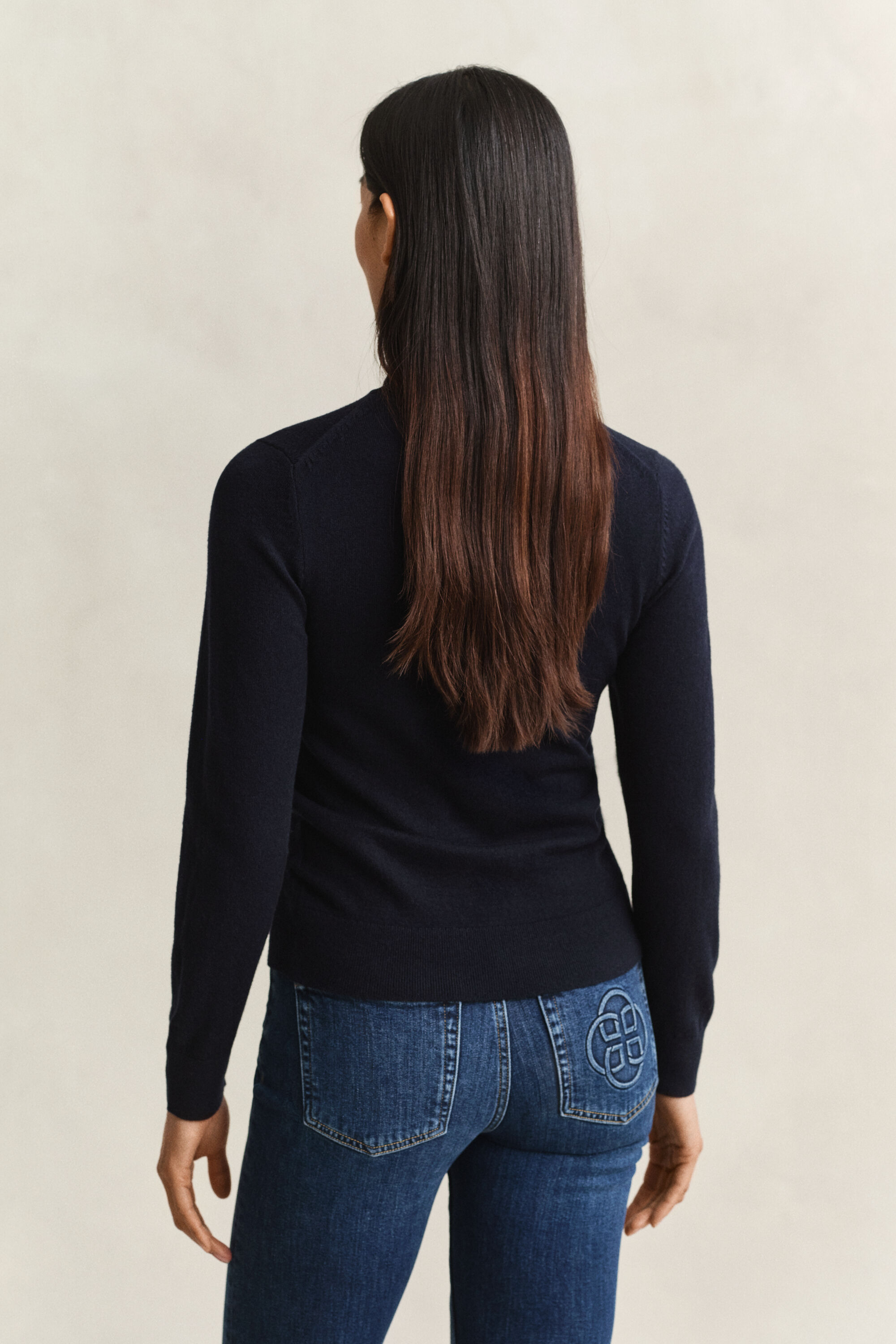 Wool Cotton Turtleneck Sweater