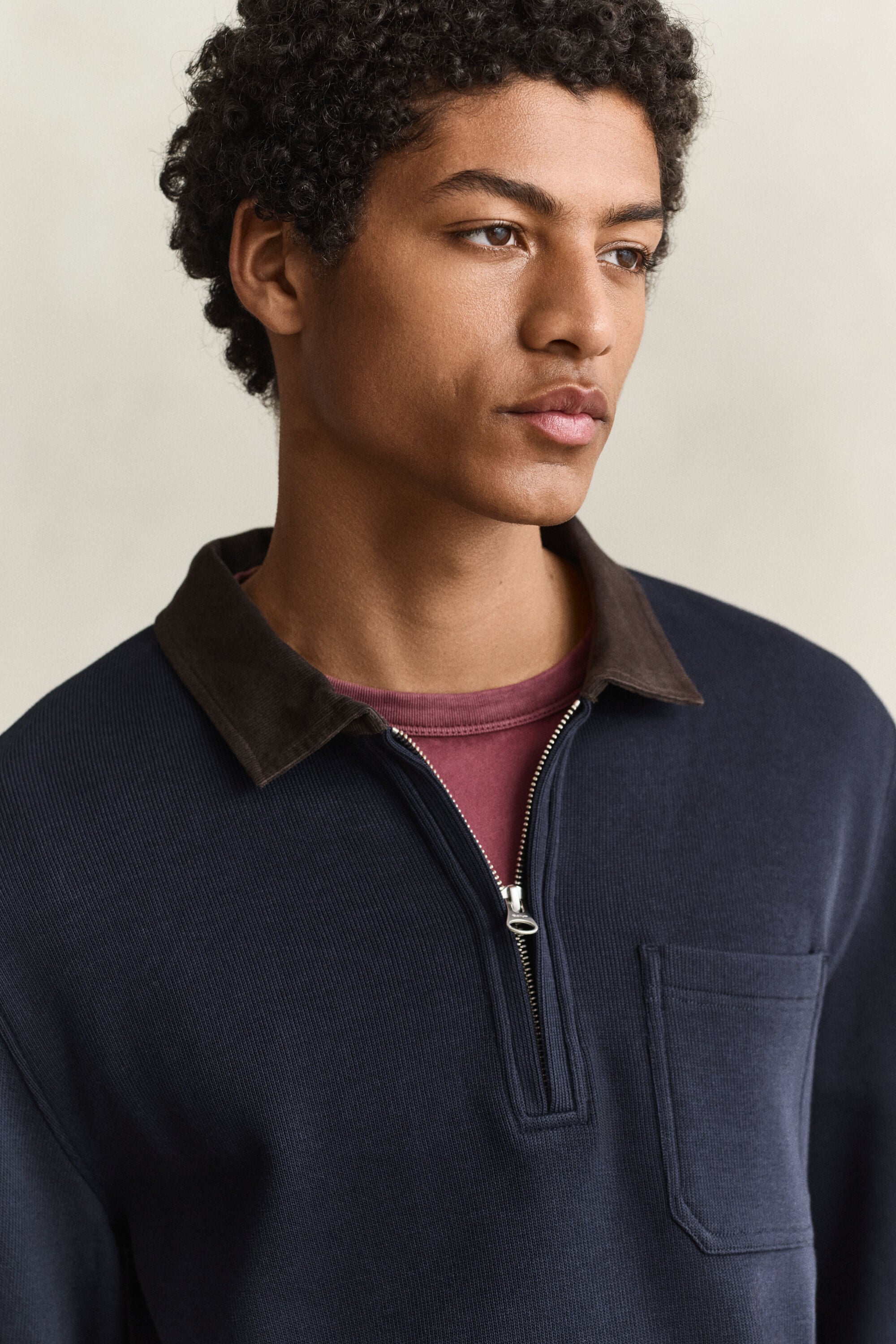Half Zip Rugger