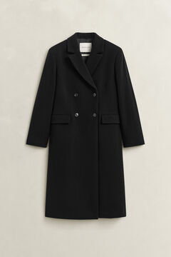 Wool Cashmere Blend Coat — BLACK 1