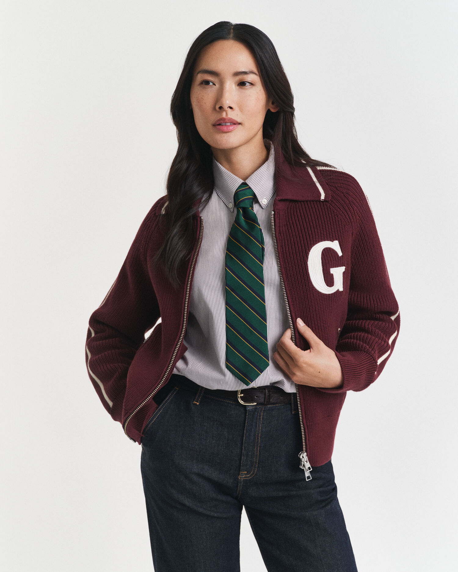 GANT Varsity Zip Cardigan