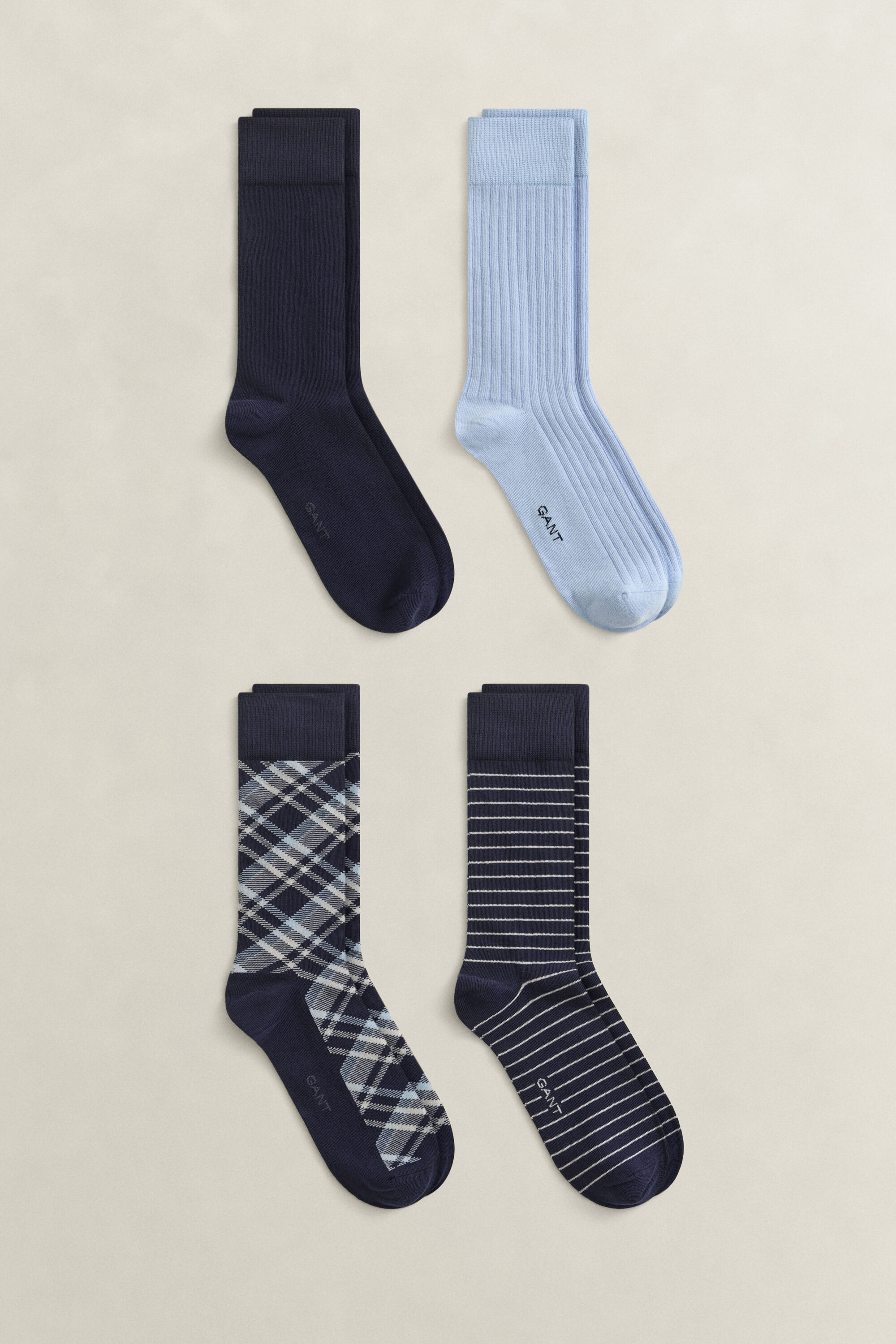 4-Pack Checked Socks Gift Box
