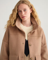 Wool Blend Cropped Jacket