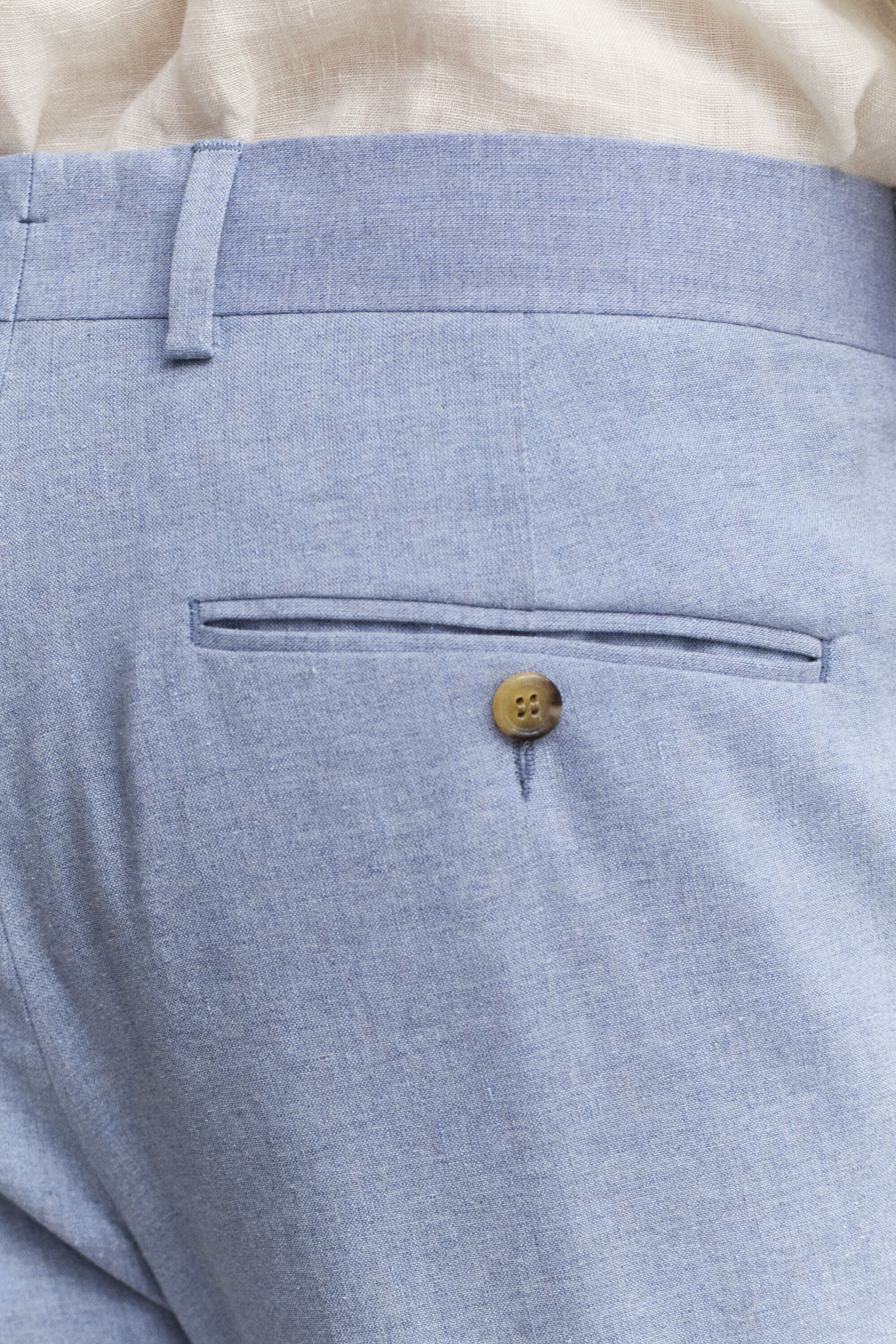 Linen Blend Suit Pants