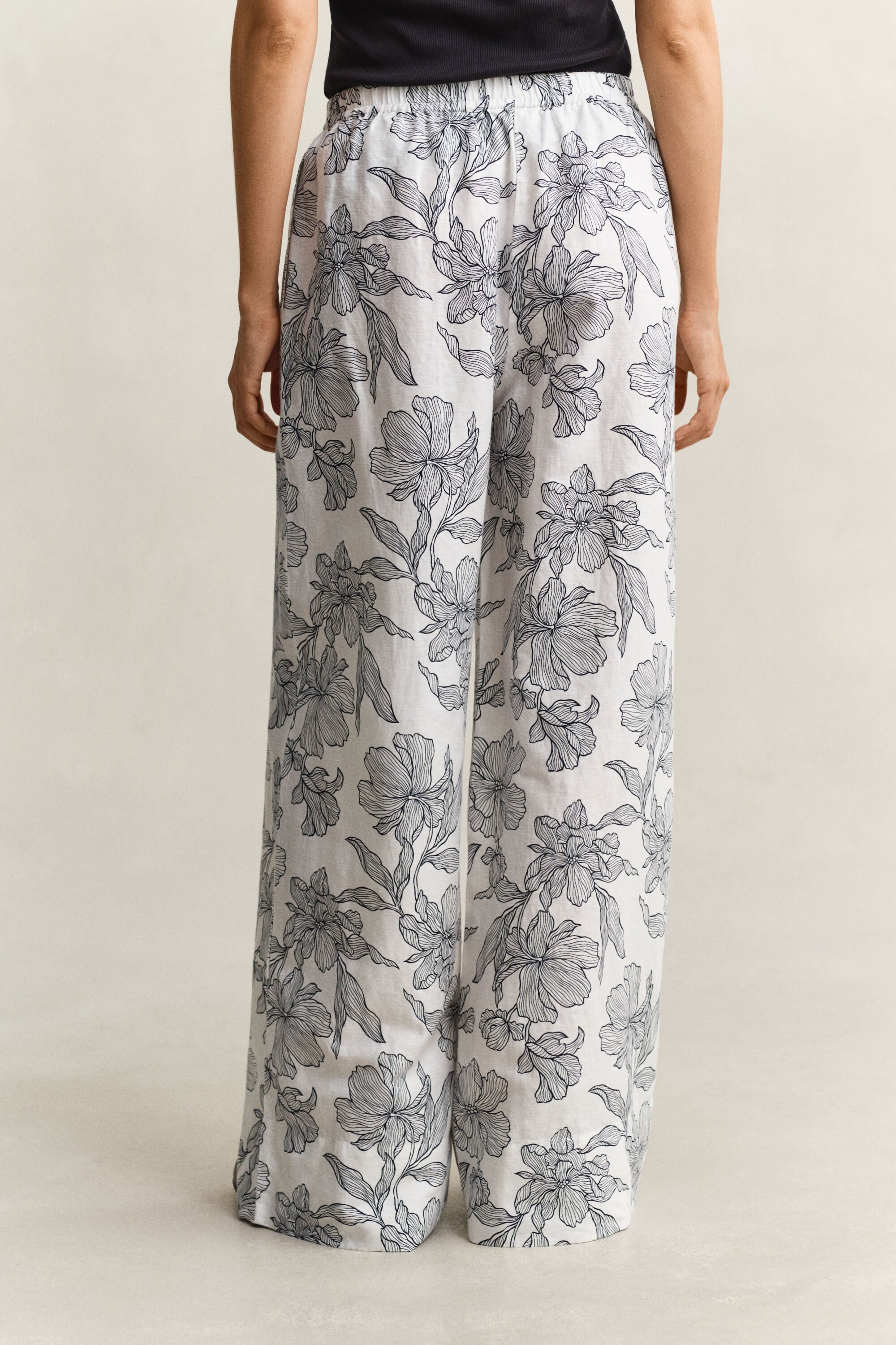 Floral Linen Pants