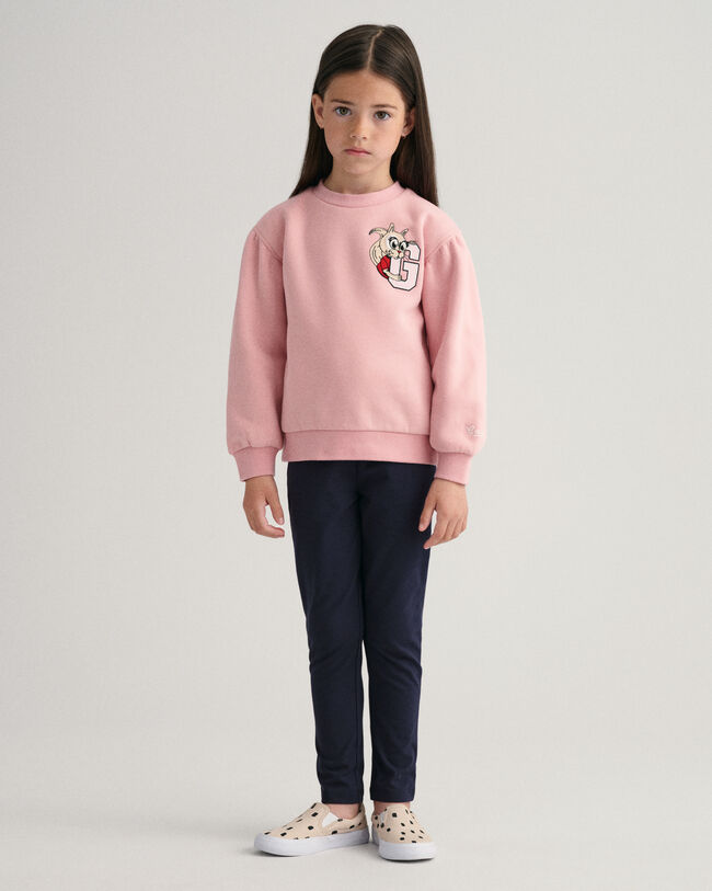 Girls G Squirrel Crew Neck Sweater