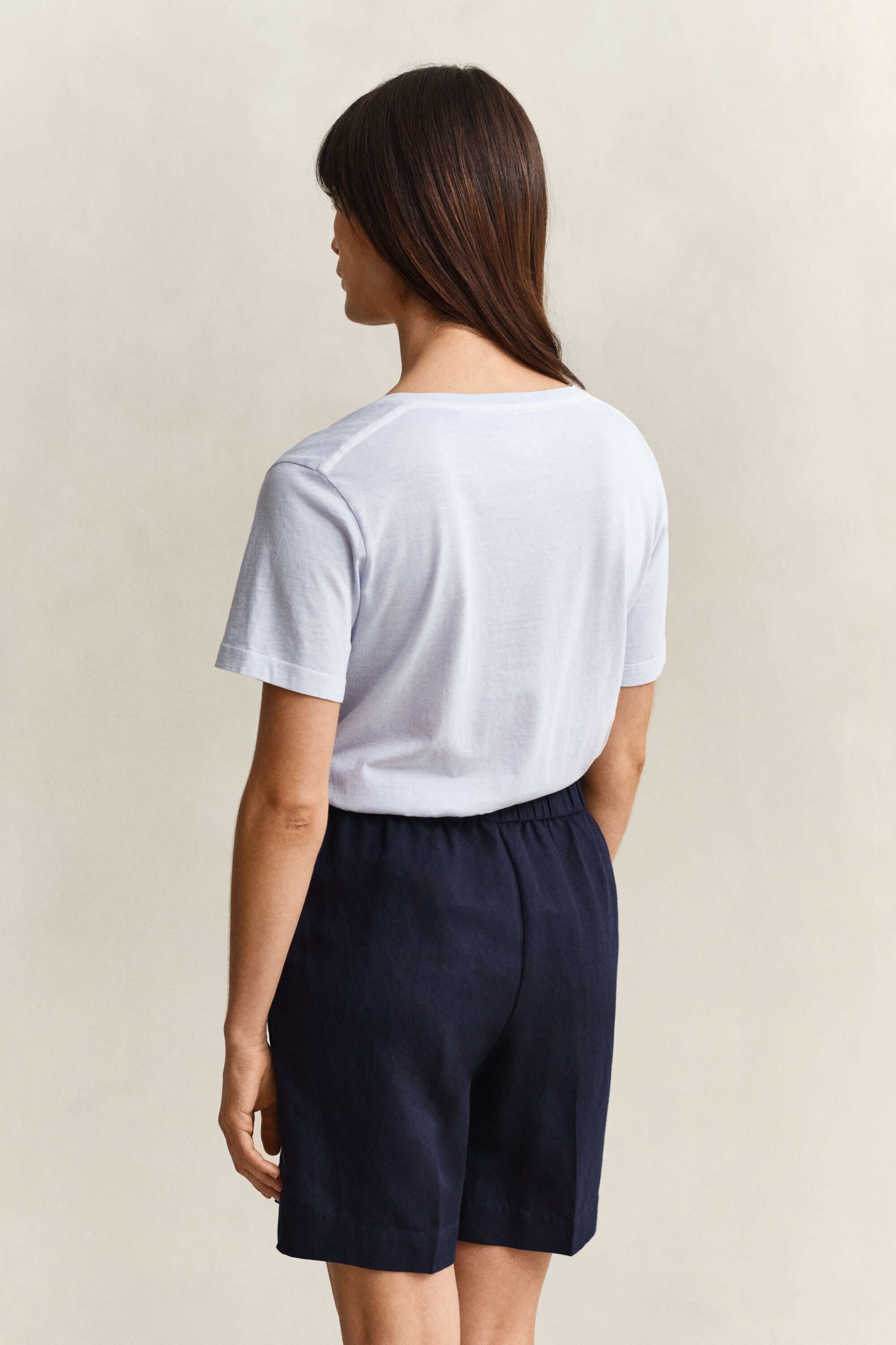 Washed Shield V-Neck T-Shirt