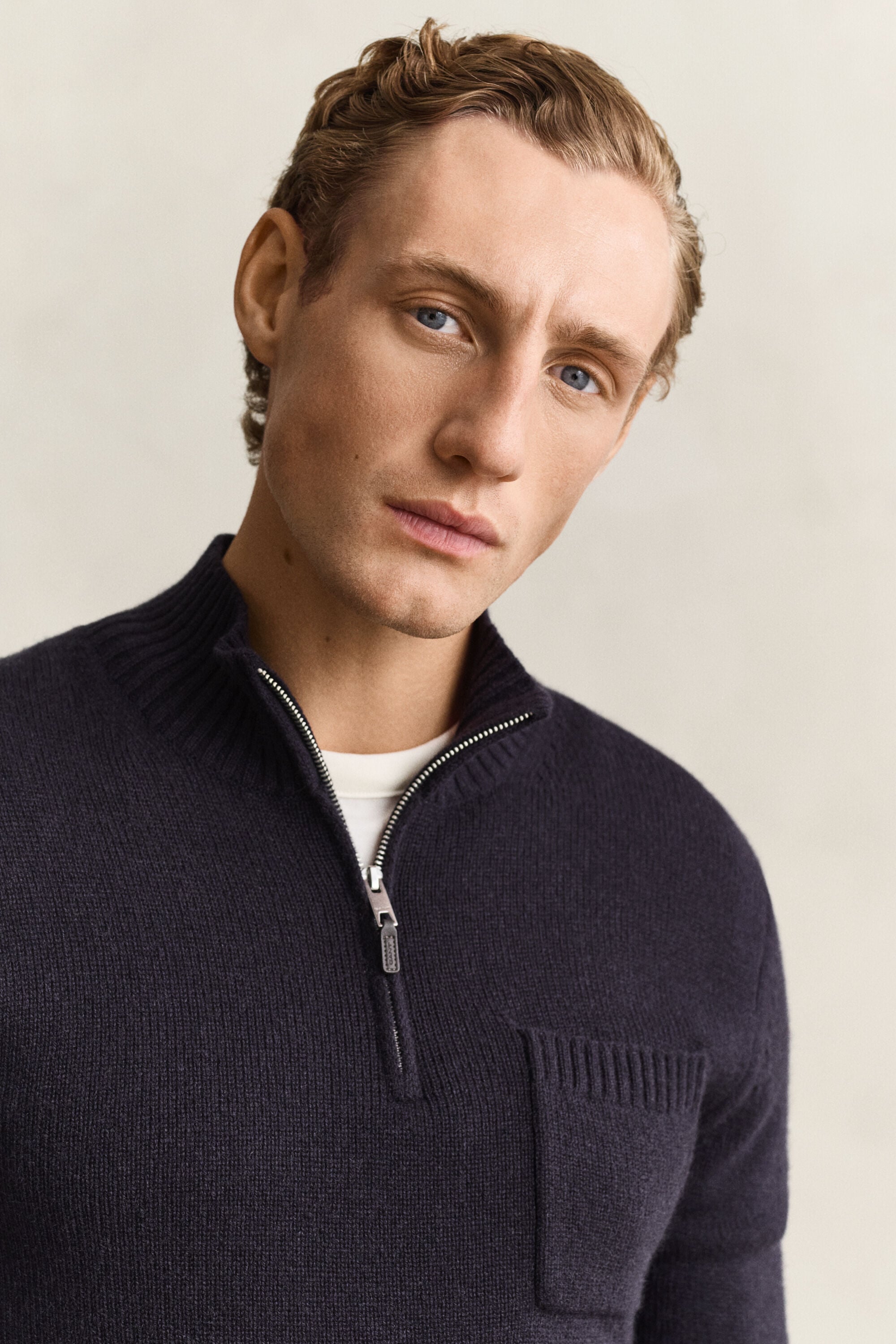 Cashmere Half-Zip Sweater