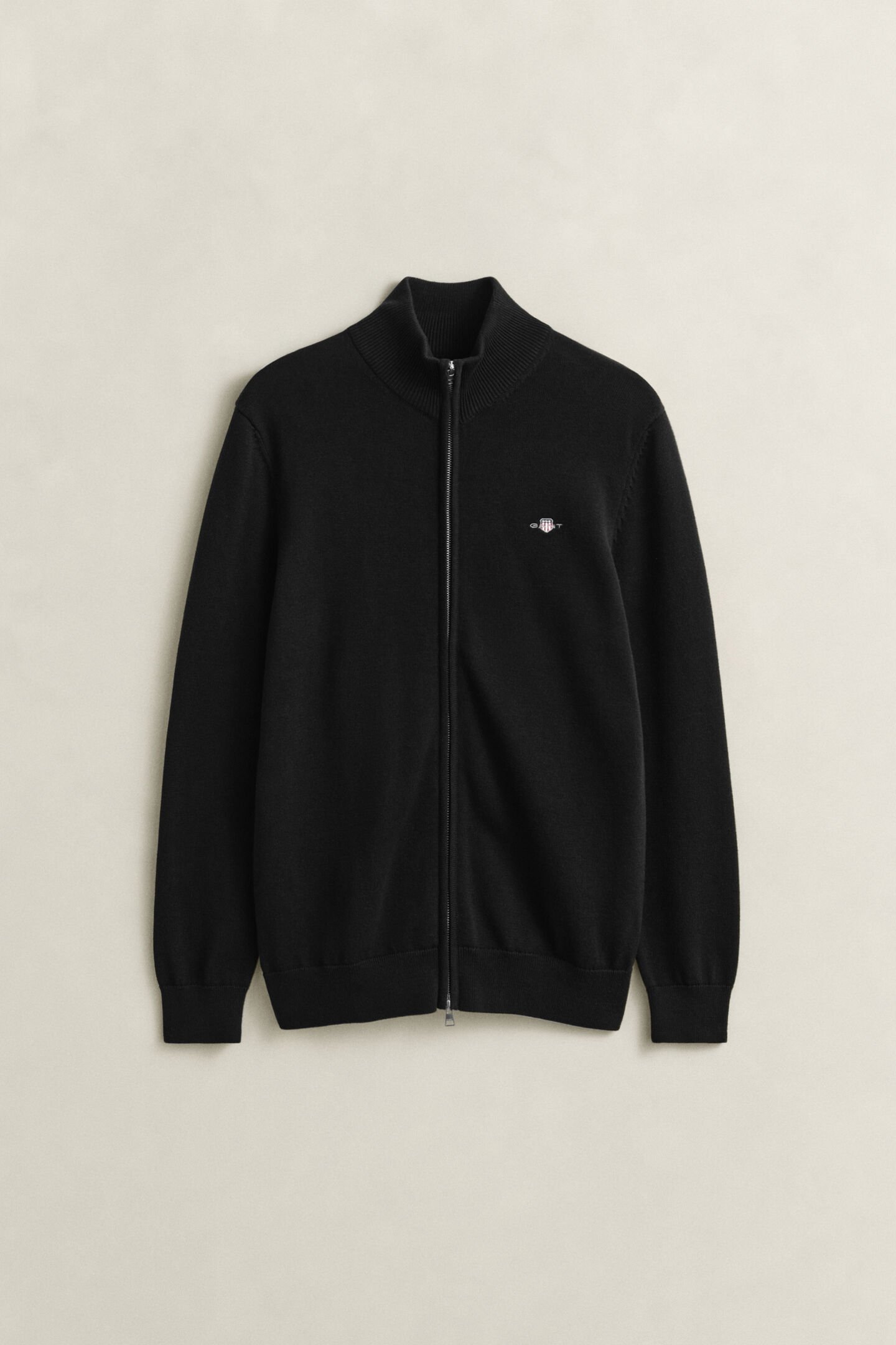 Casual Cotton Zip Cardigan