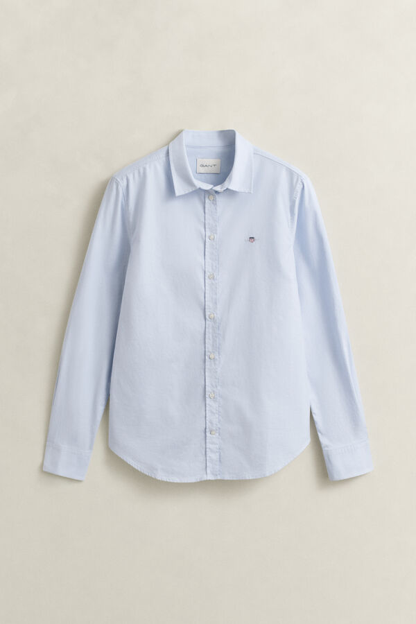 Classic Slim Stretch Oxford Shirt — LIGHT BLUE