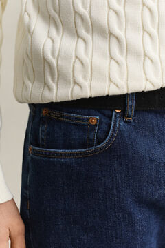 Regular Clean Wash Jeans — MID BLUE 3