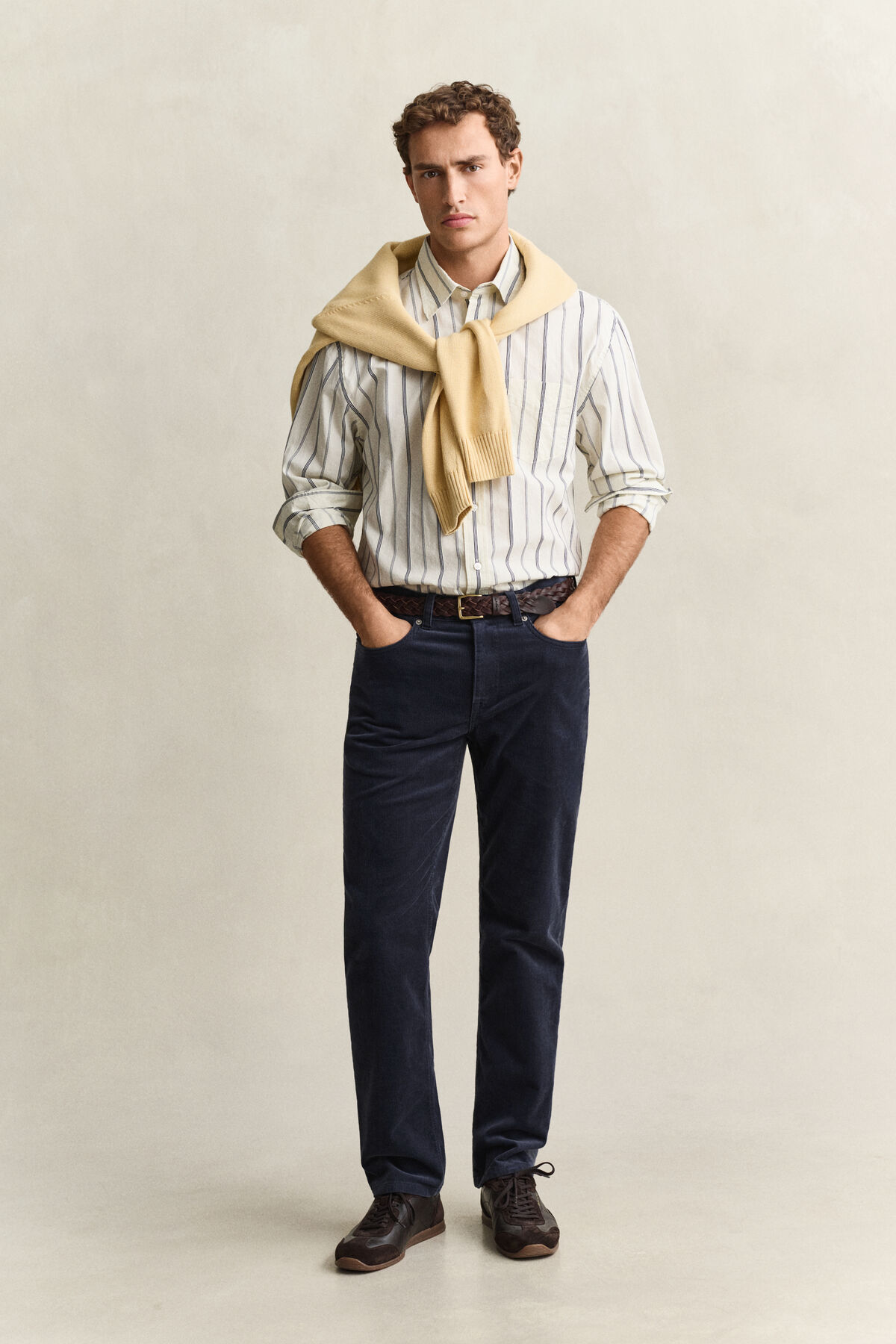 Corduroy Jeans — EVENING BLUE