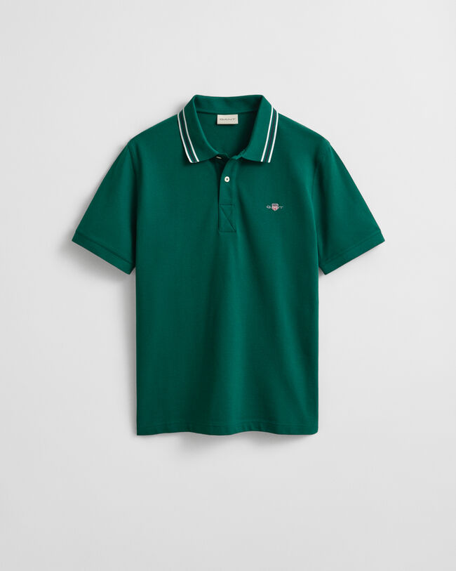 Tipped Collar Polo Shirt