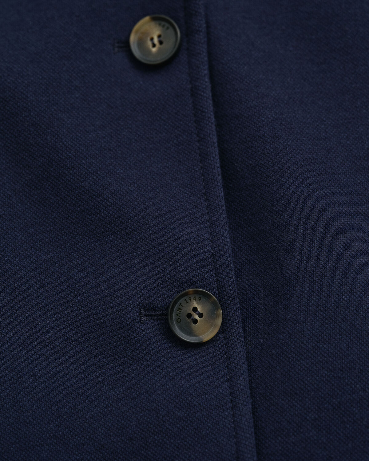 Piqué Blazer — EVENING BLUE