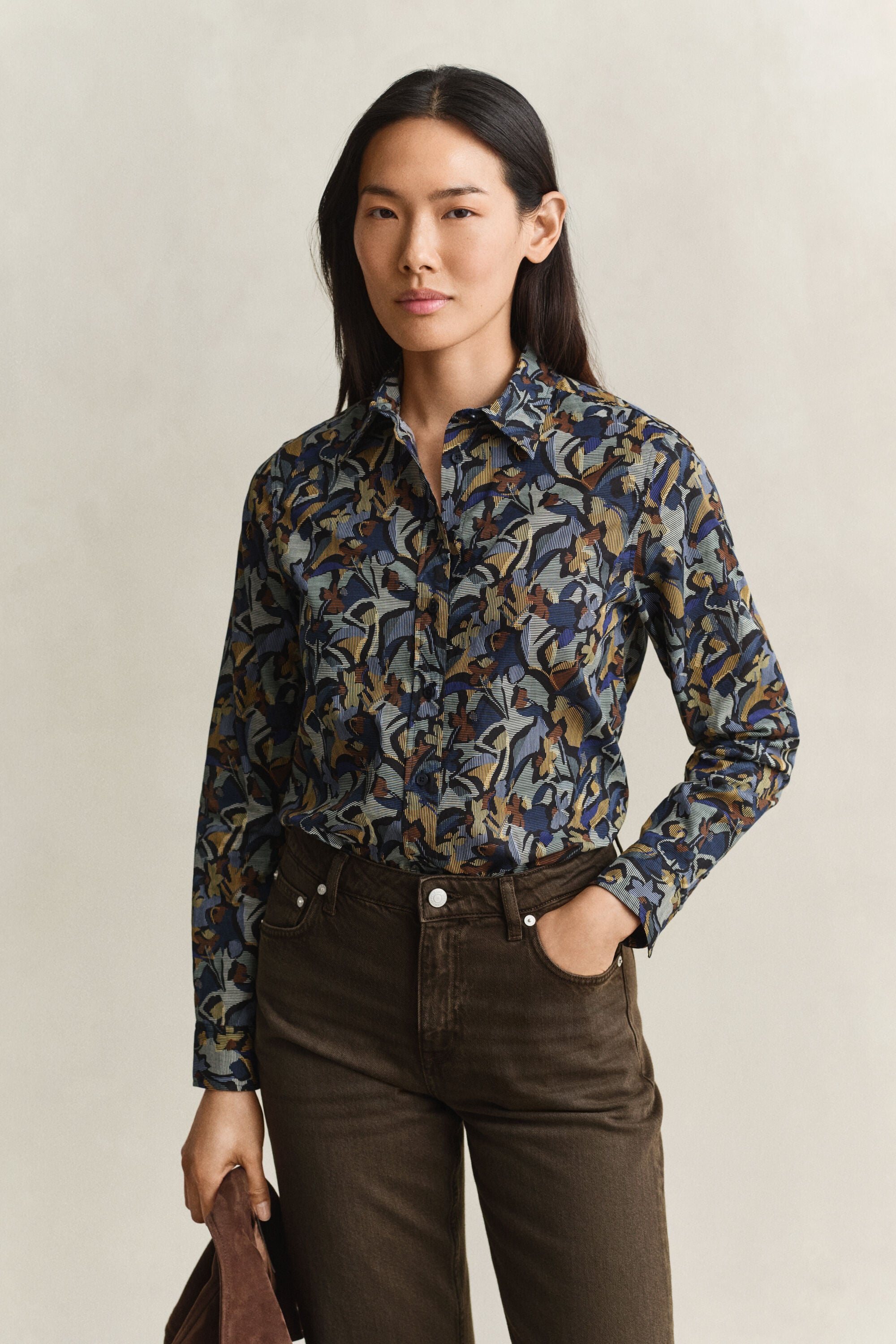 Printed Cotton Voile Shirt