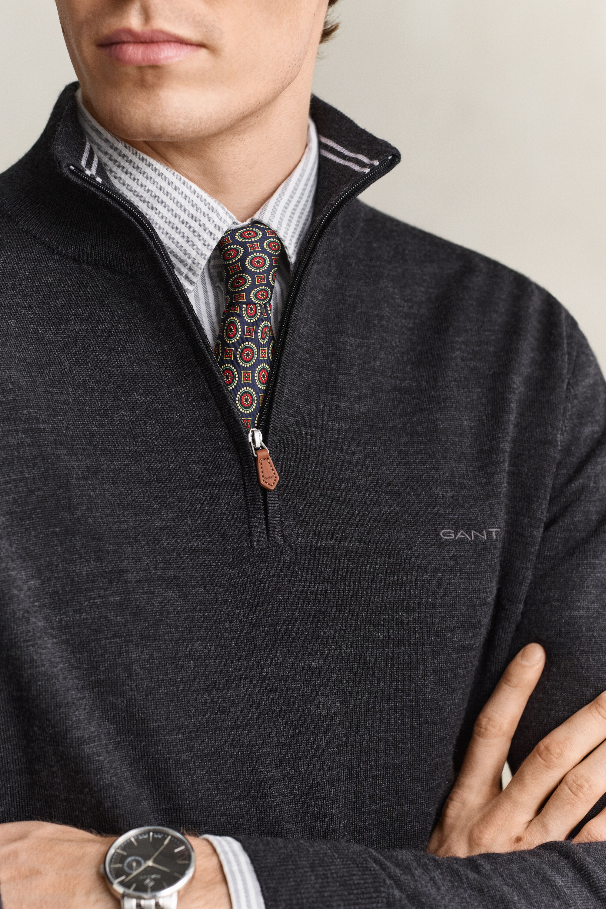 Merino Wool Half-Zip Sweater