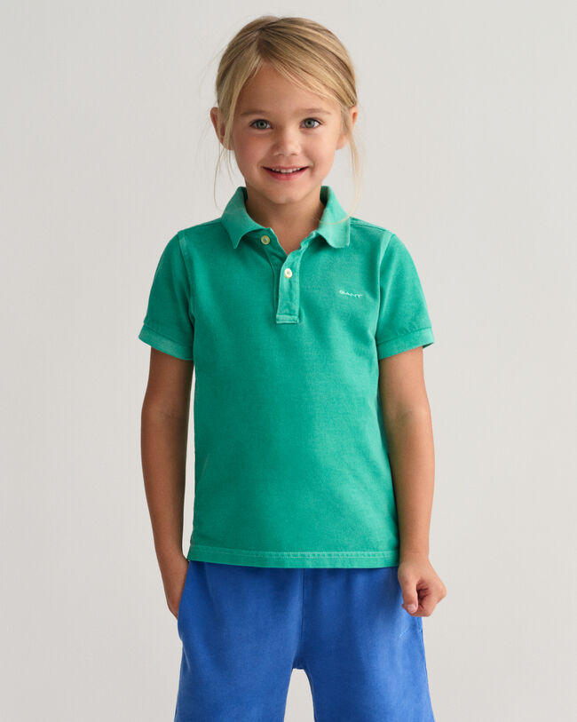 Kids Sunfaded Piqu&eacute; Polo Shirt