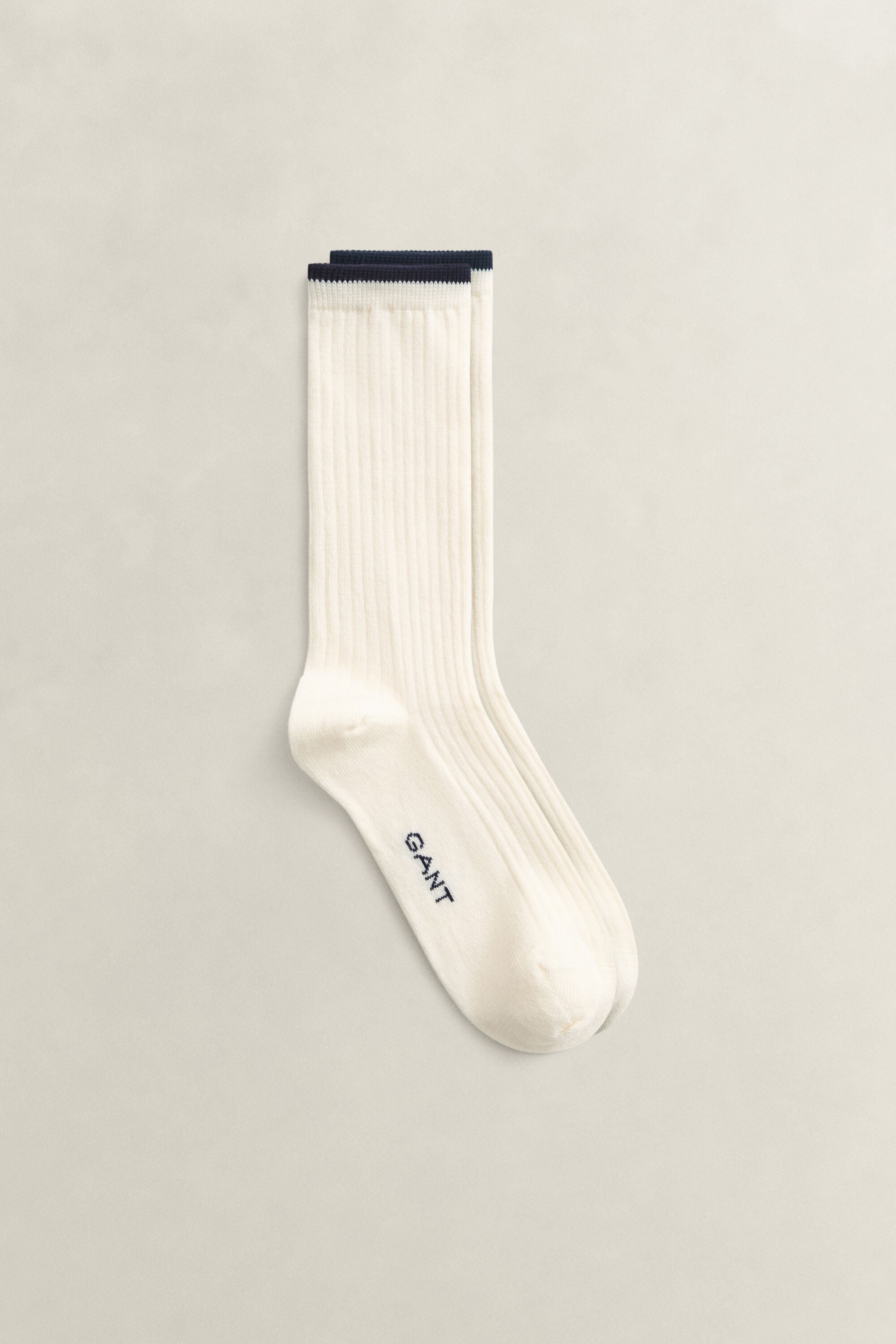 Merino Wool Blend Socks — CREAM