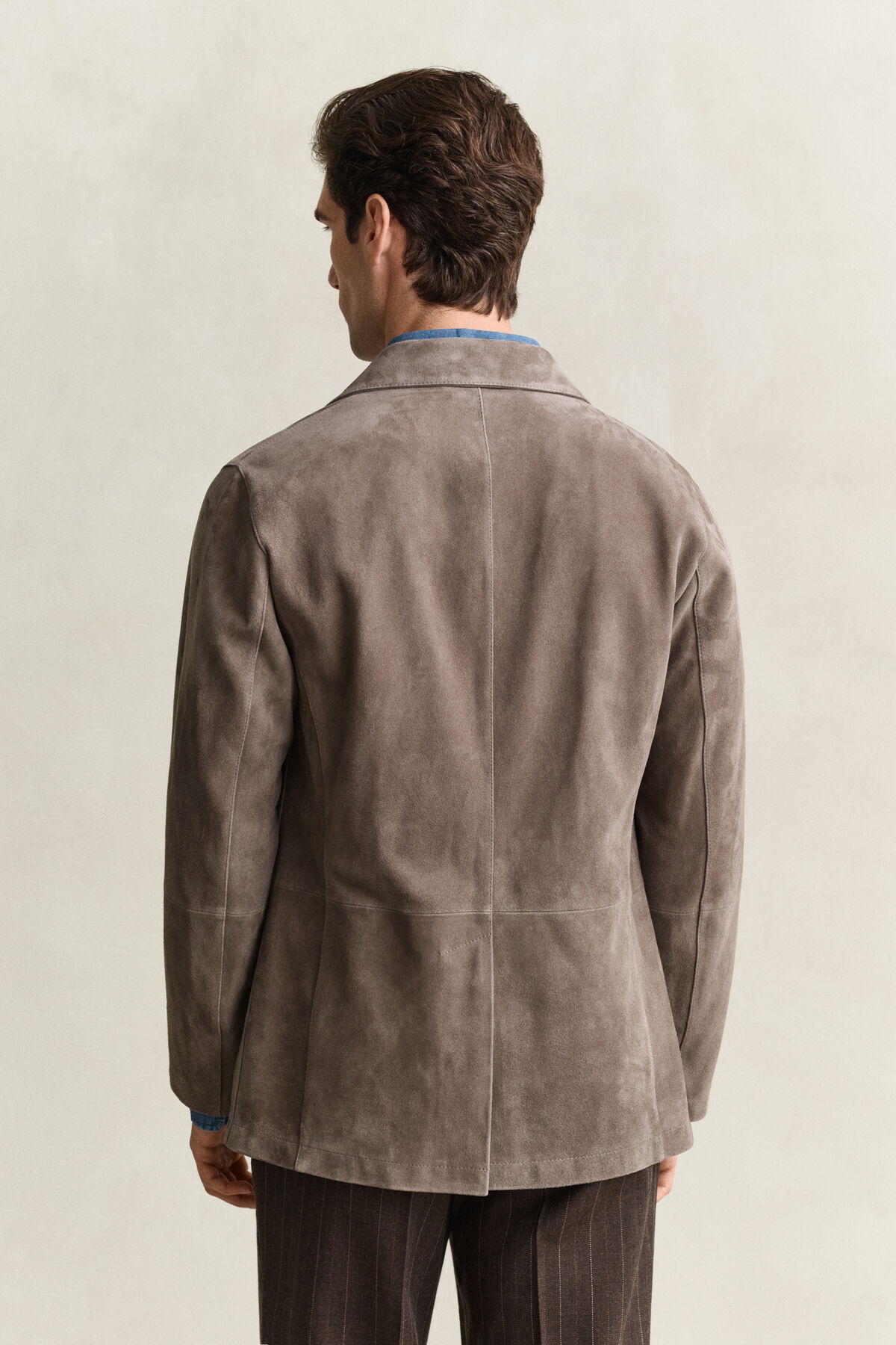 Suede Blazer — FADED TAUPE