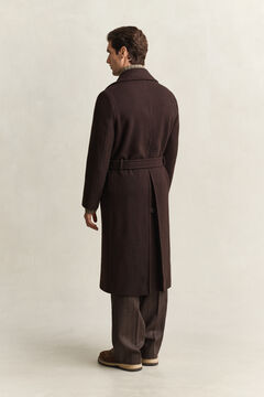 Utility Belted Coat — BLACK BROWN 2