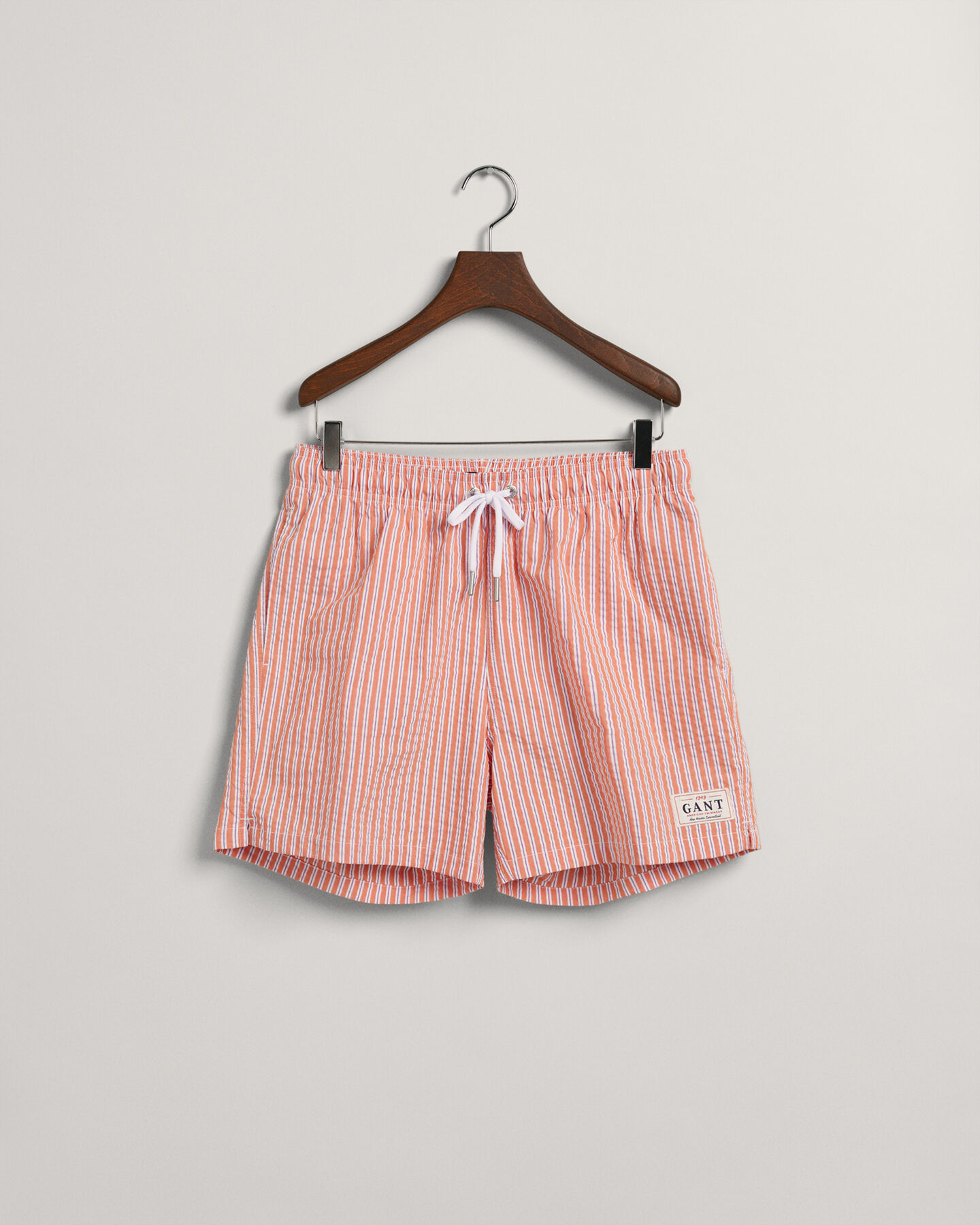 Classic Fit Seersucker Swim Shorts