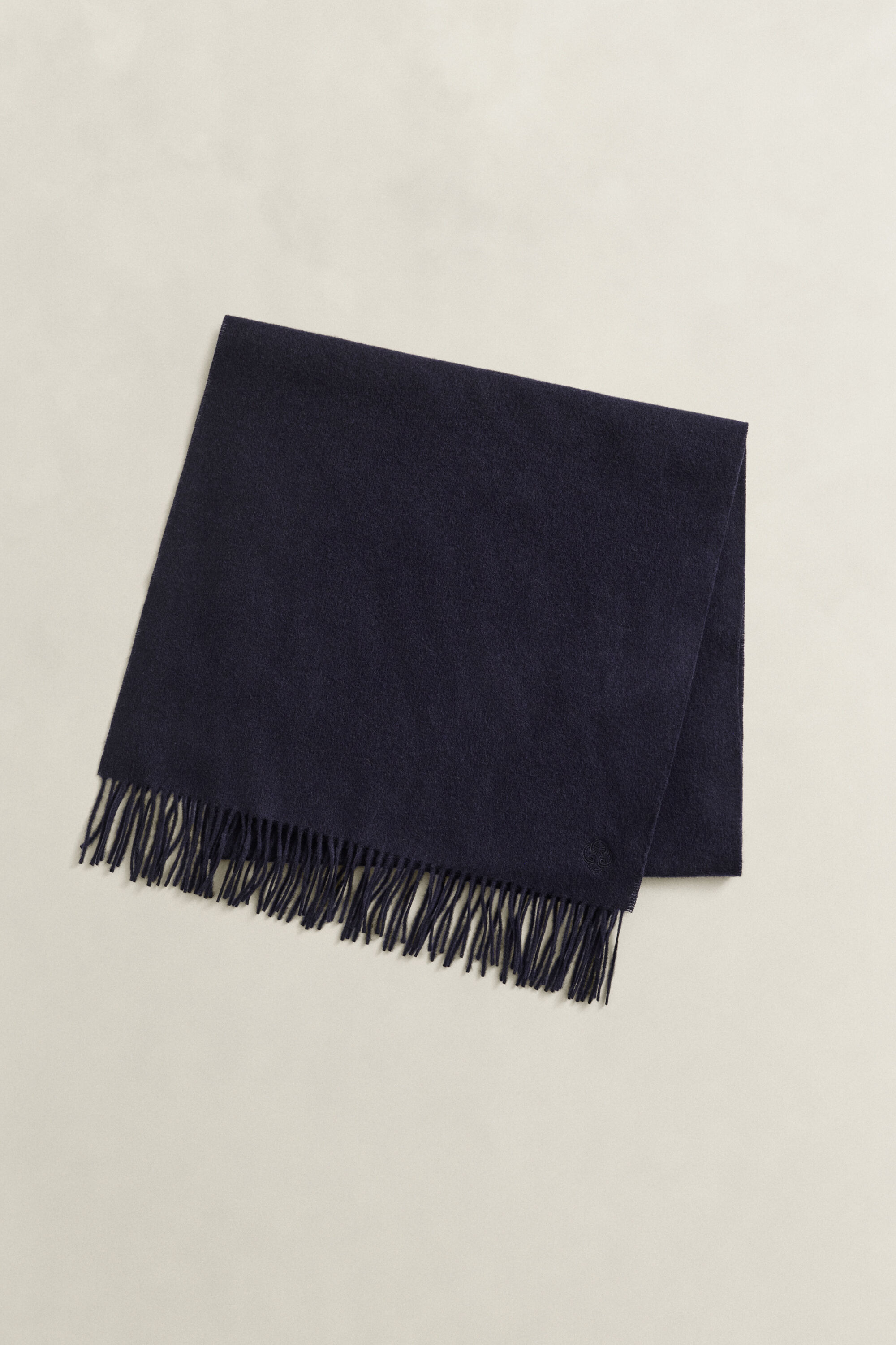 Woven Wool Scarf — EVENING BLUE