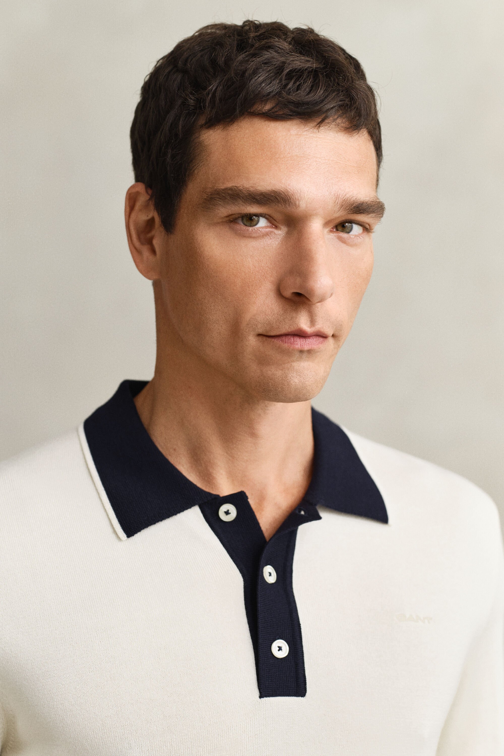 Cotton Modal Polo Sweater