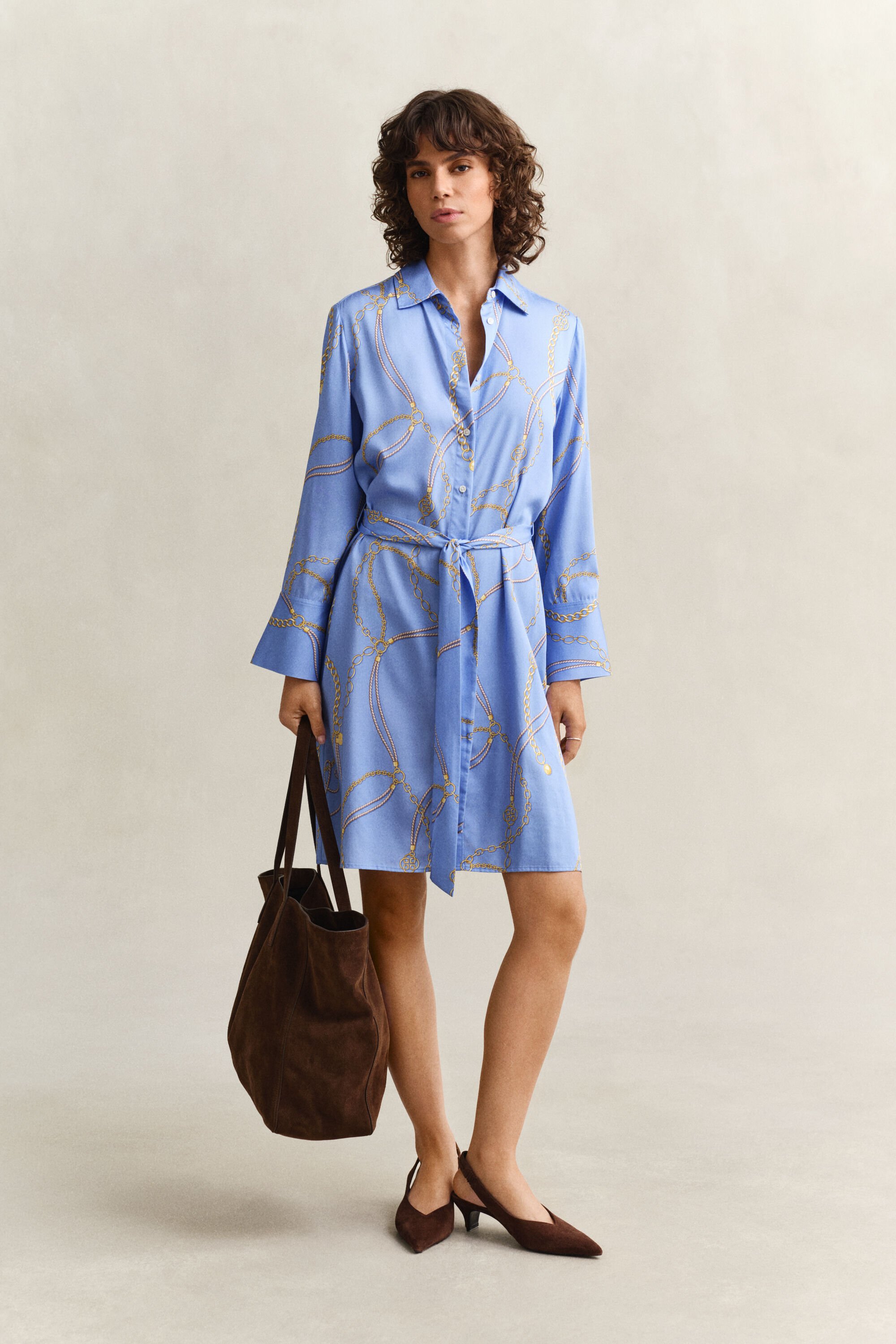 Belted Shirt Dress
