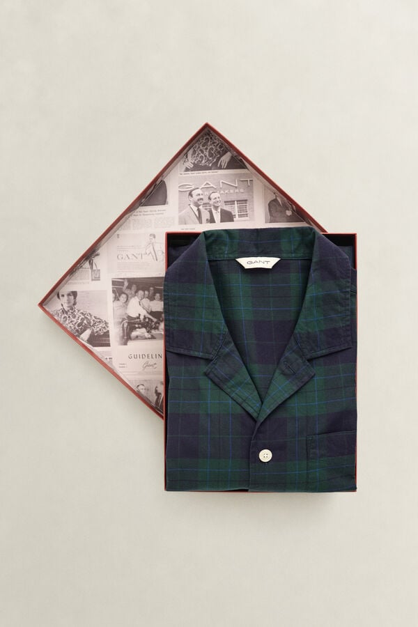 Checked Pajama Set Gift Box — TARTAN GREEN