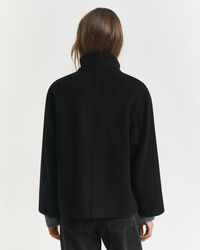 Short Wool Zip Jacket