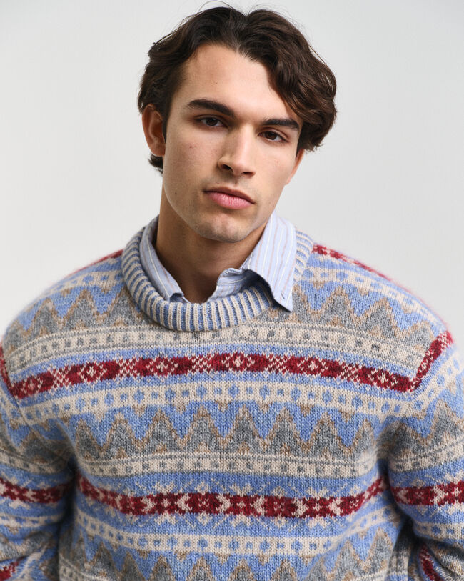 Fair Isle Crew Neck Sweater