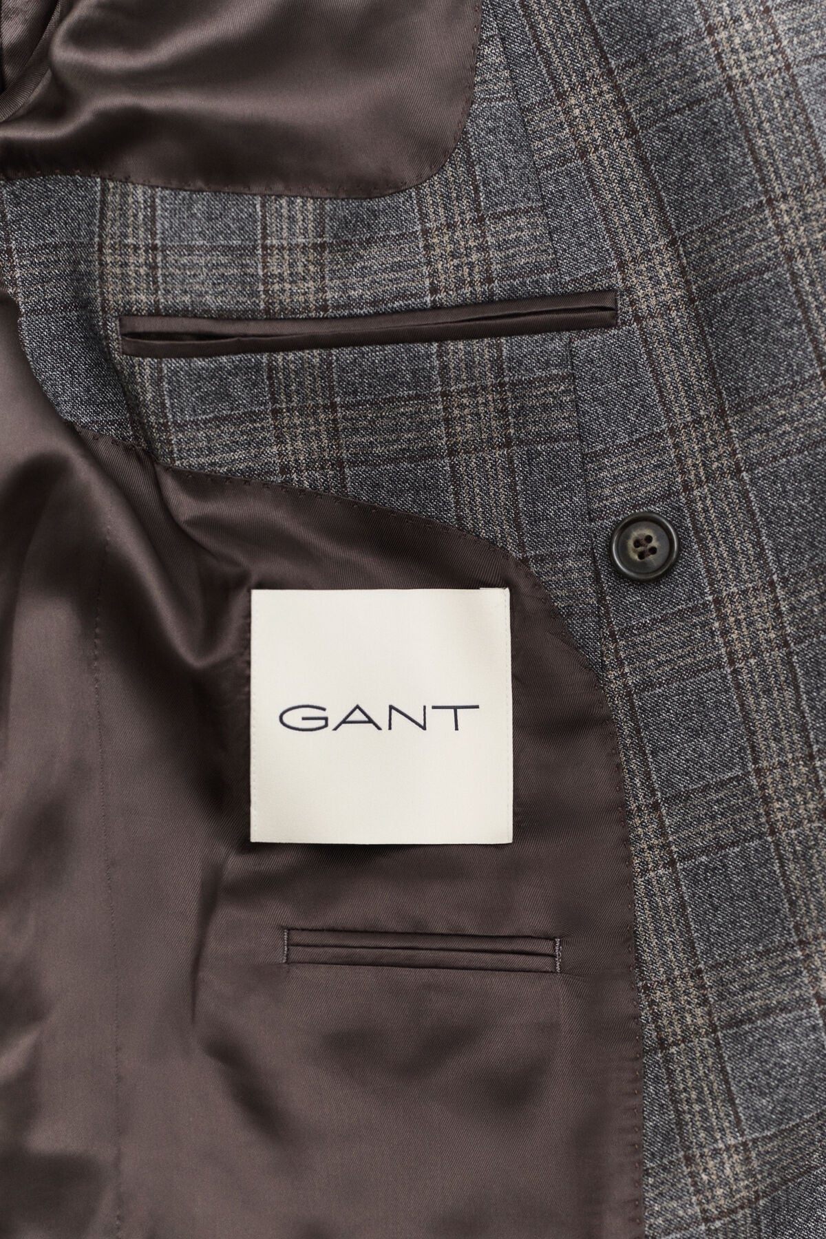 Glen Check Suit Jacket — CERAMIC GREY MELANGE