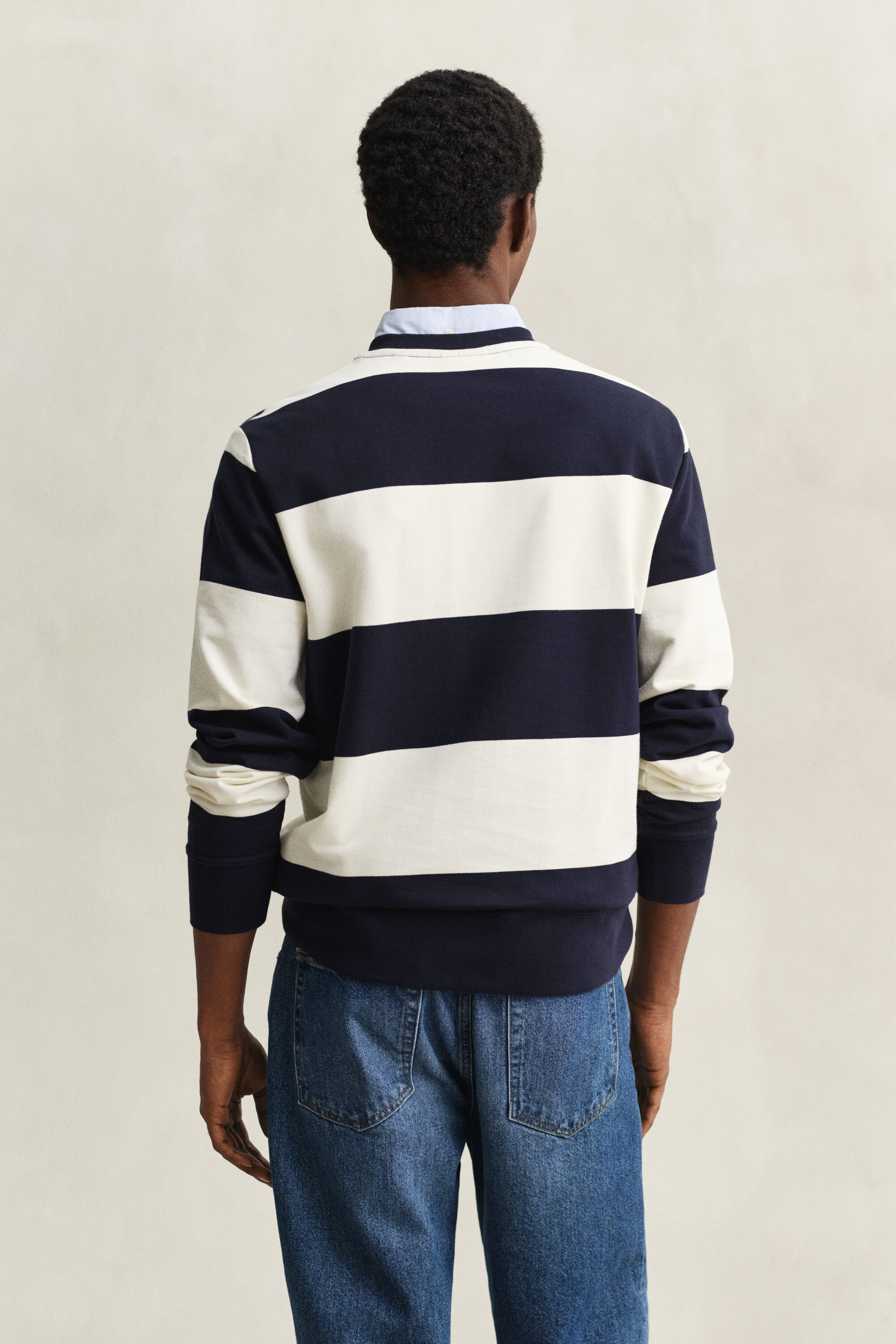 Striped Crew Neck Sweatshirt