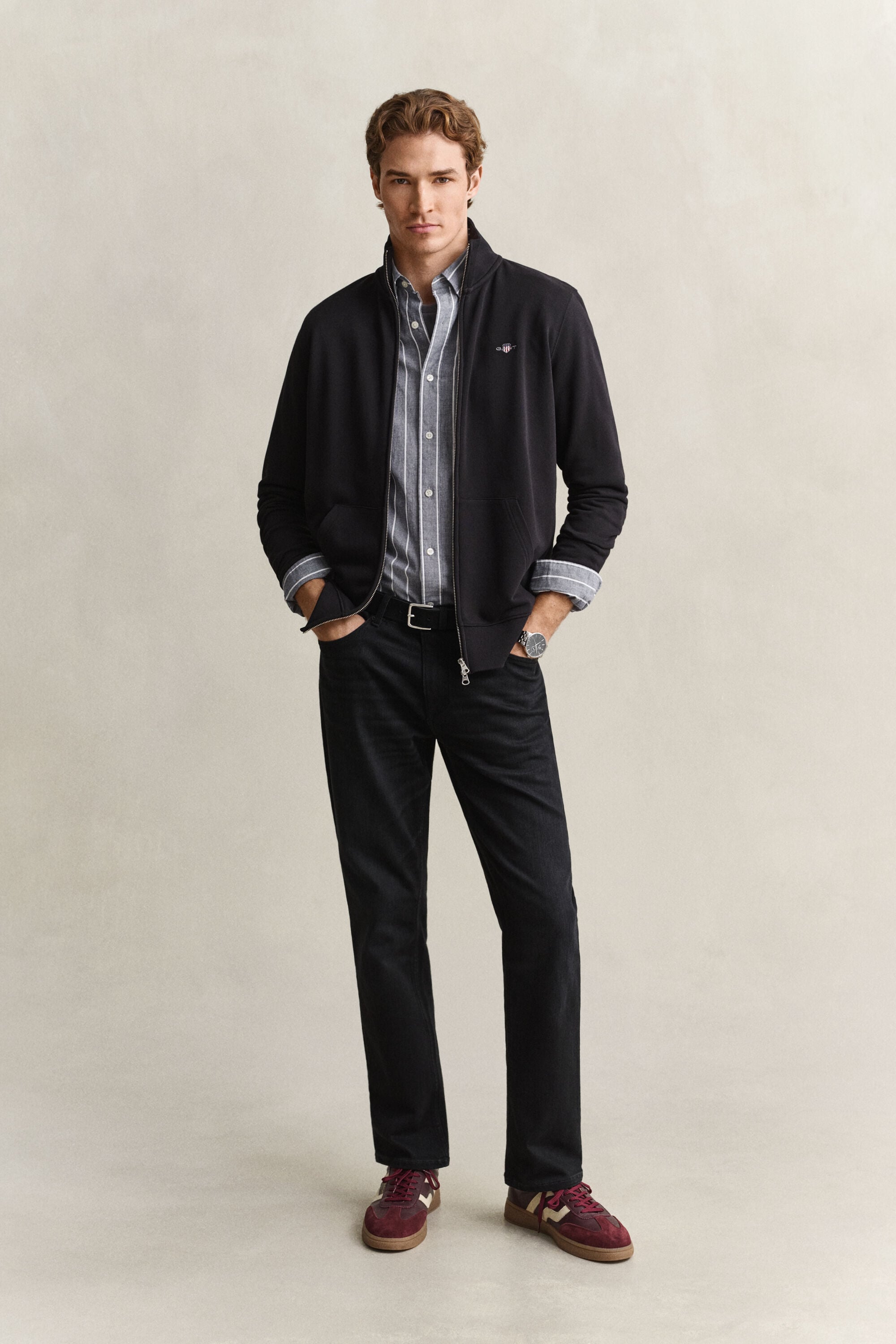 Striped Mélange Poplin Shirt